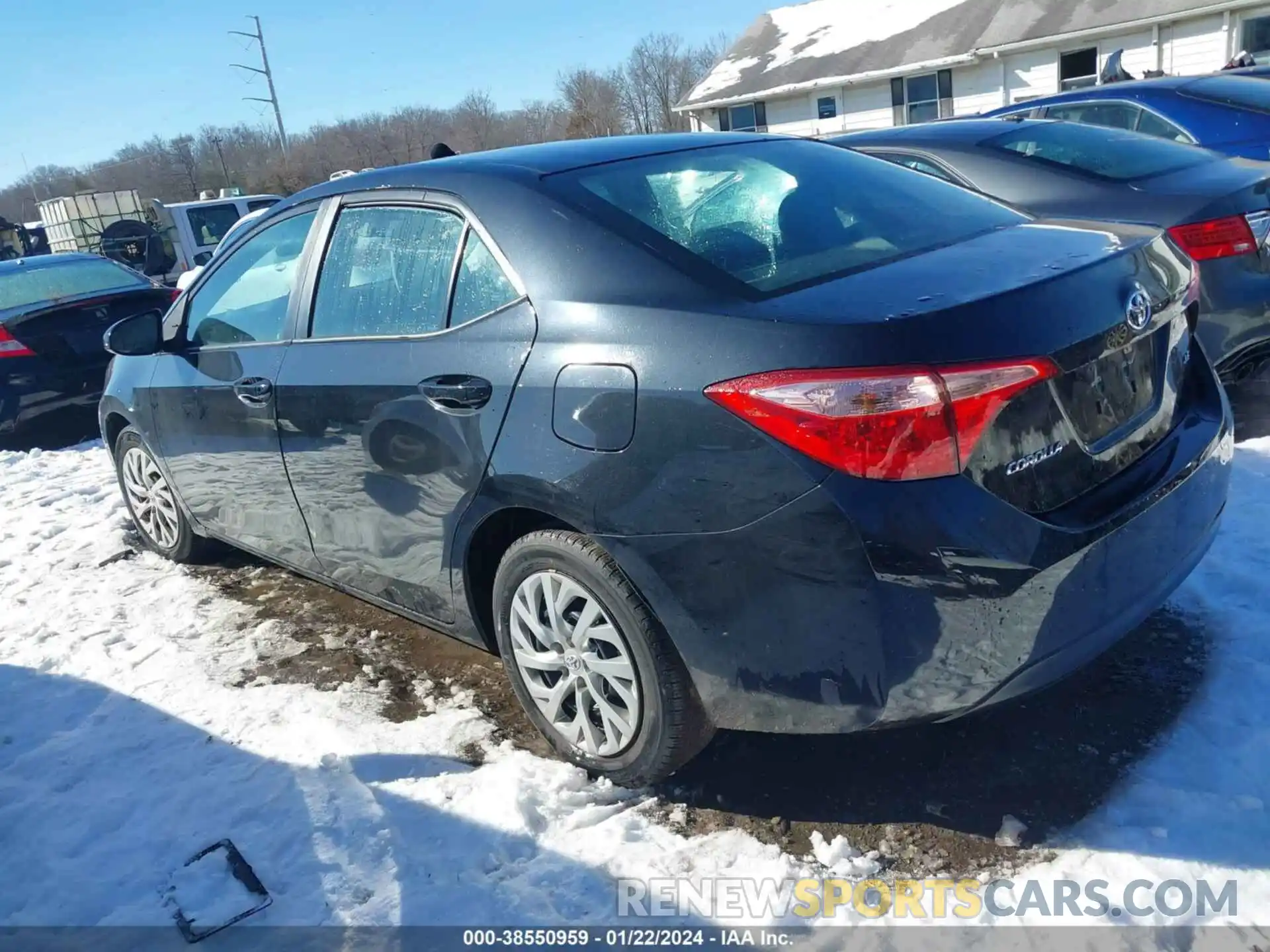 3 Photograph of a damaged car 2T1BURHE7KC185643 TOYOTA COROLLA 2019