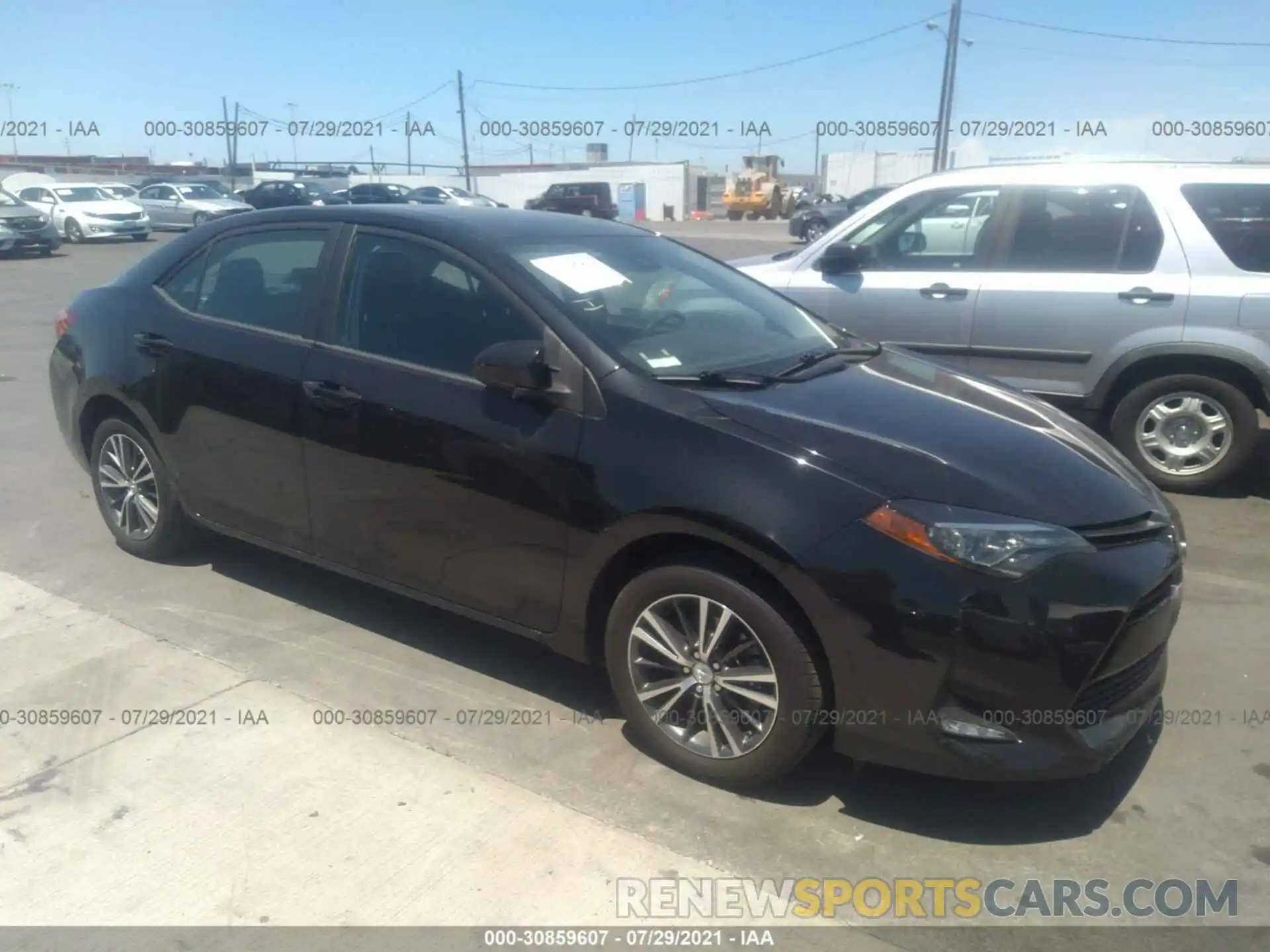 1 Photograph of a damaged car 2T1BURHE7KC186159 TOYOTA COROLLA 2019