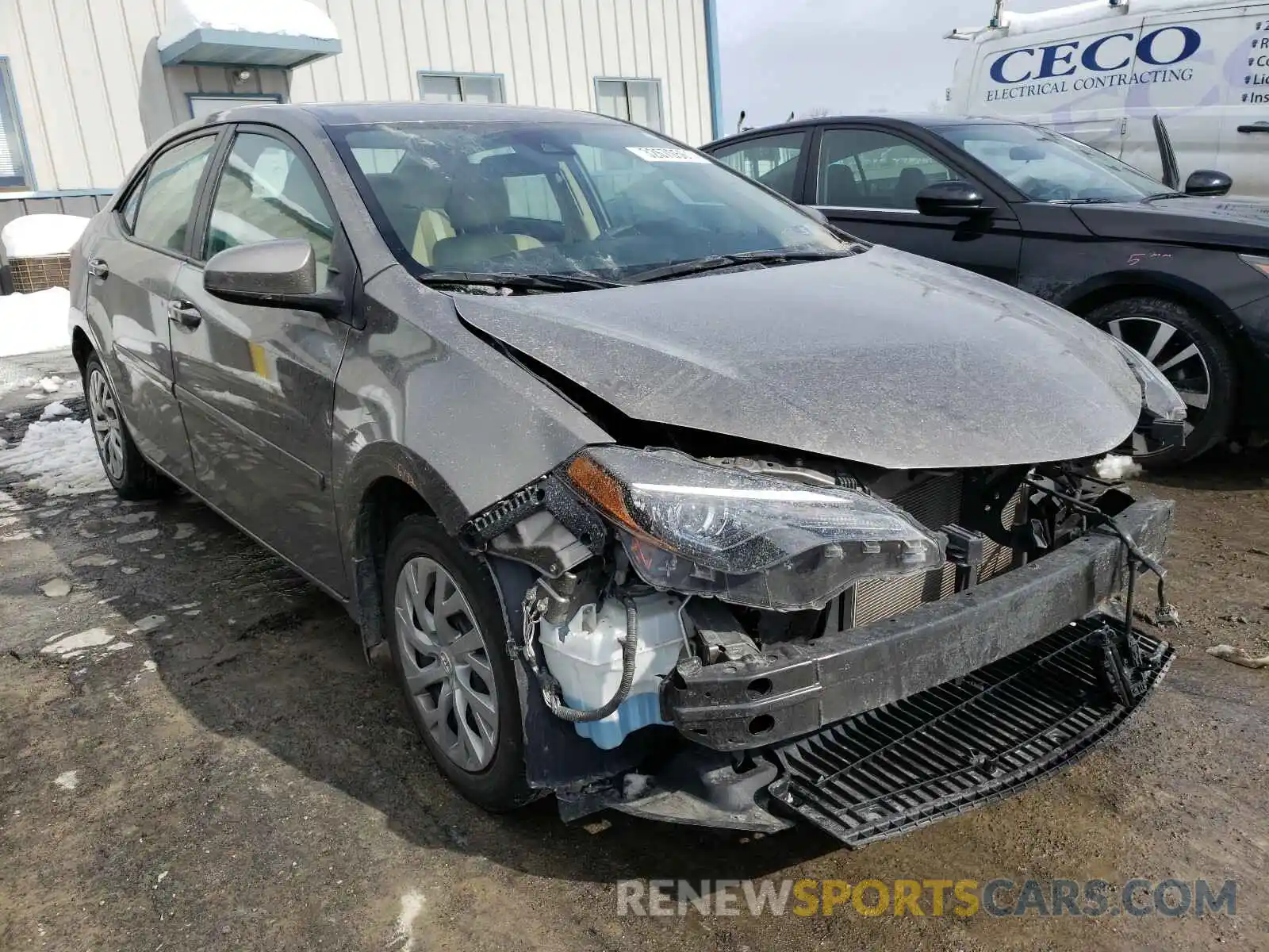 1 Photograph of a damaged car 2T1BURHE7KC187005 TOYOTA COROLLA 2019