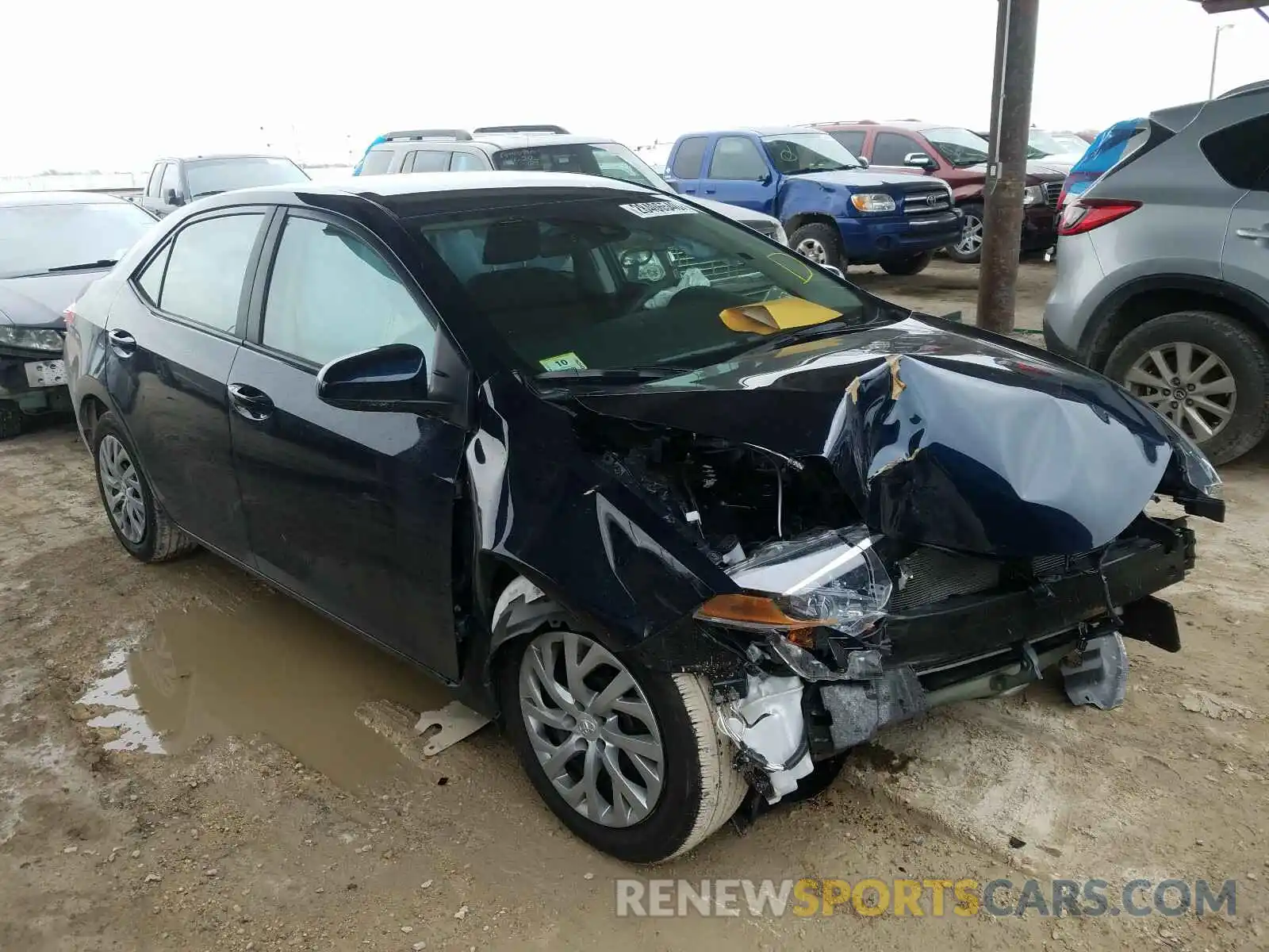 1 Photograph of a damaged car 2T1BURHE7KC187294 TOYOTA COROLLA 2019