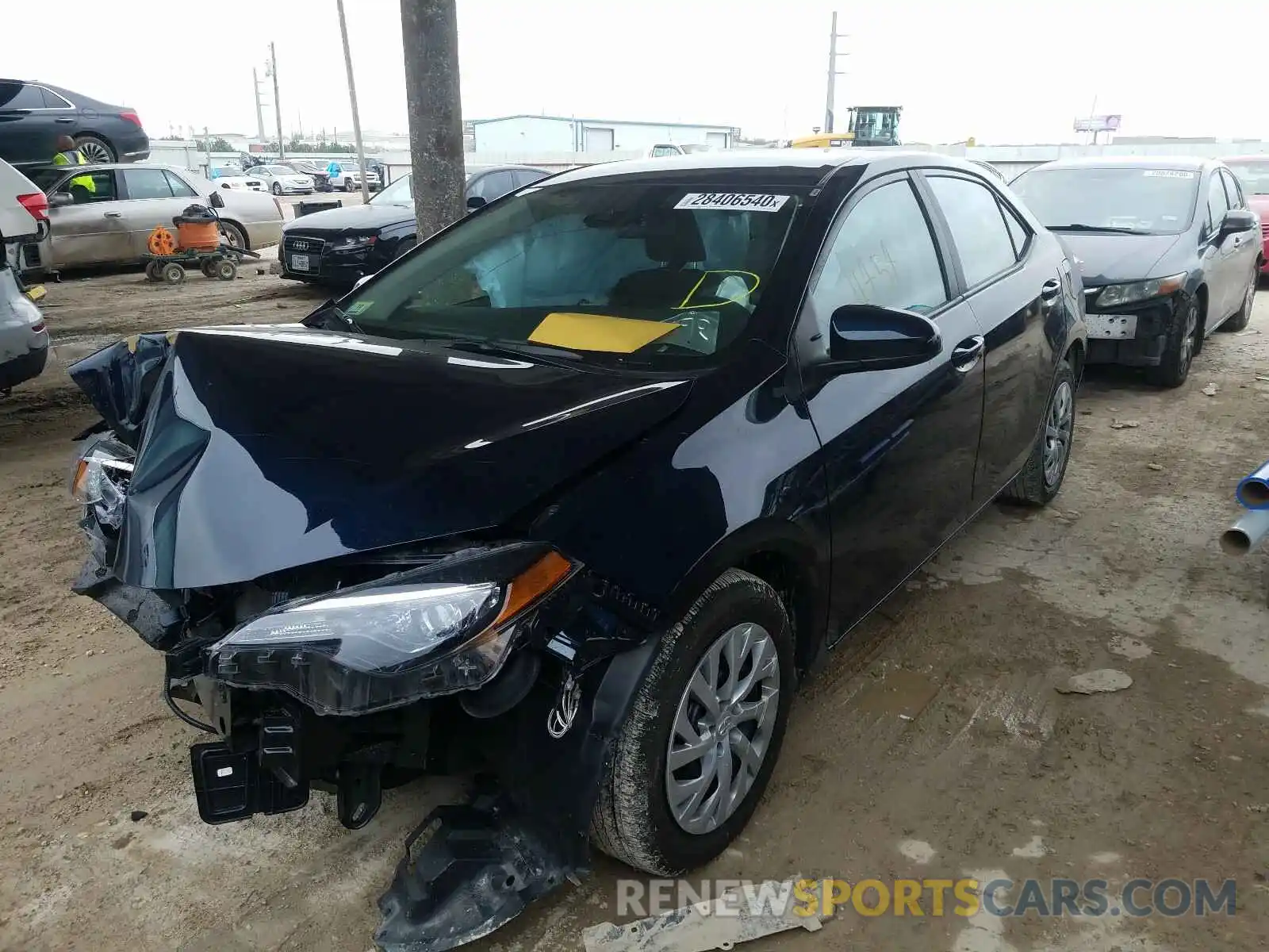 2 Photograph of a damaged car 2T1BURHE7KC187294 TOYOTA COROLLA 2019