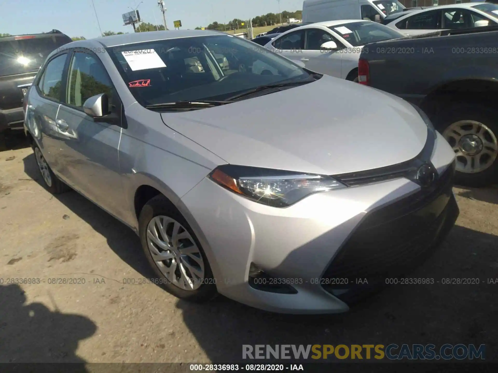 1 Photograph of a damaged car 2T1BURHE7KC187506 TOYOTA COROLLA 2019