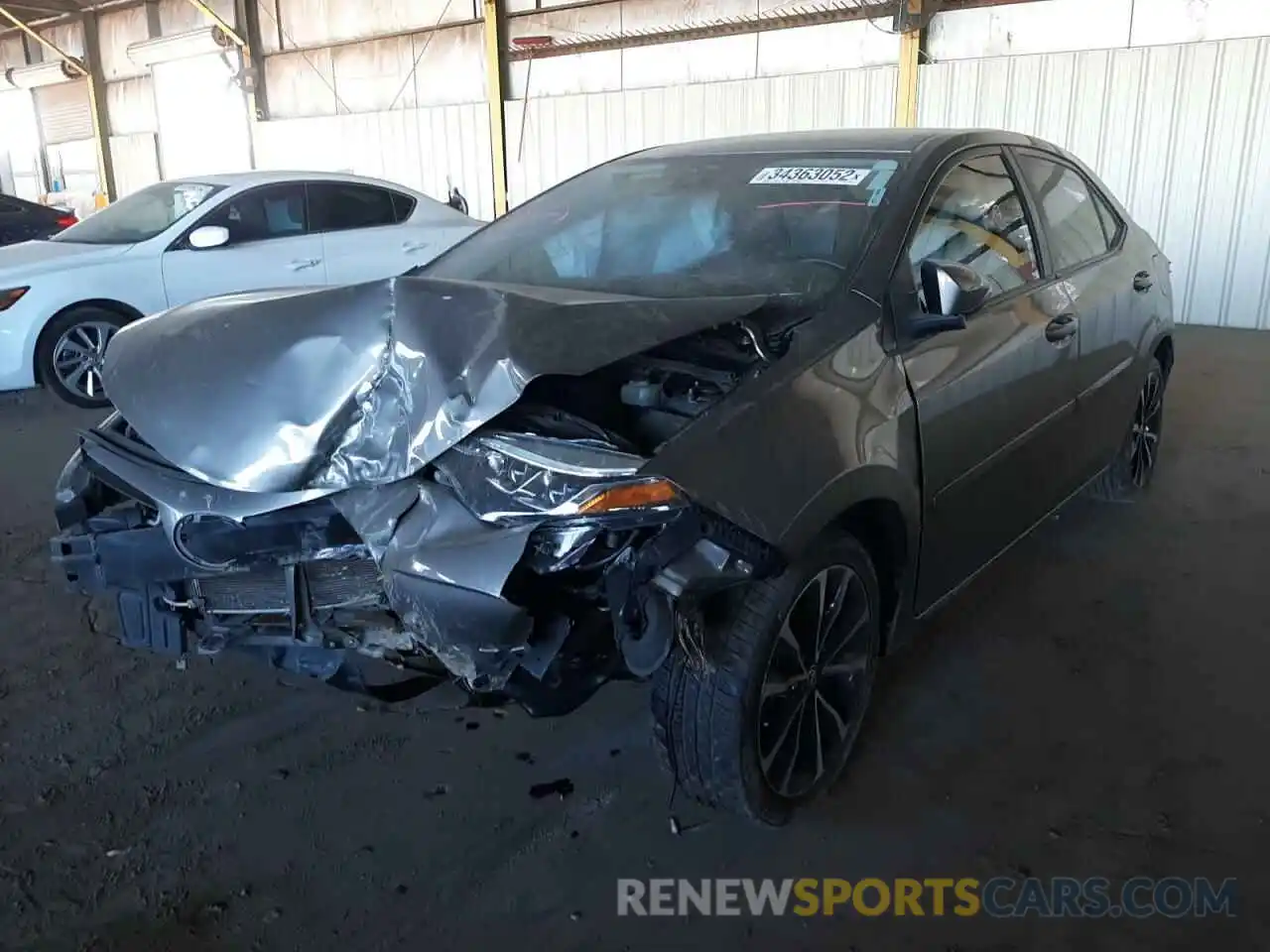 2 Photograph of a damaged car 2T1BURHE7KC189482 TOYOTA COROLLA 2019