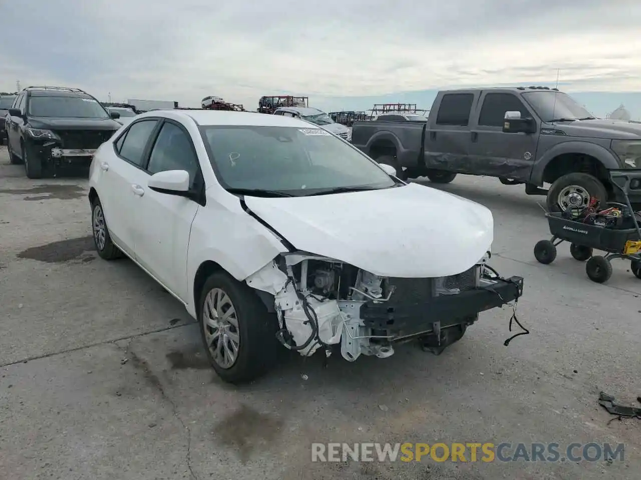 1 Photograph of a damaged car 2T1BURHE7KC189854 TOYOTA COROLLA 2019