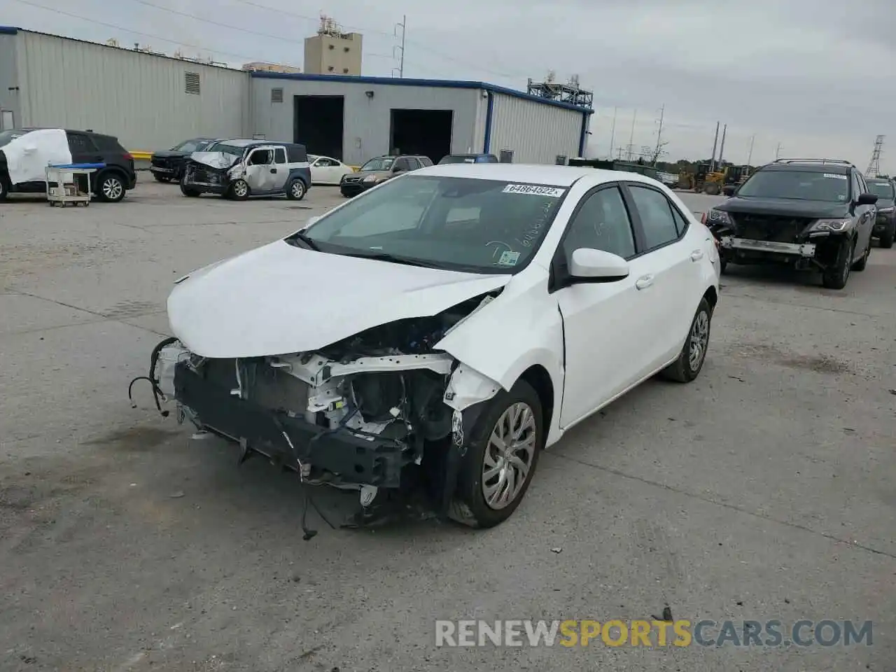 2 Photograph of a damaged car 2T1BURHE7KC189854 TOYOTA COROLLA 2019