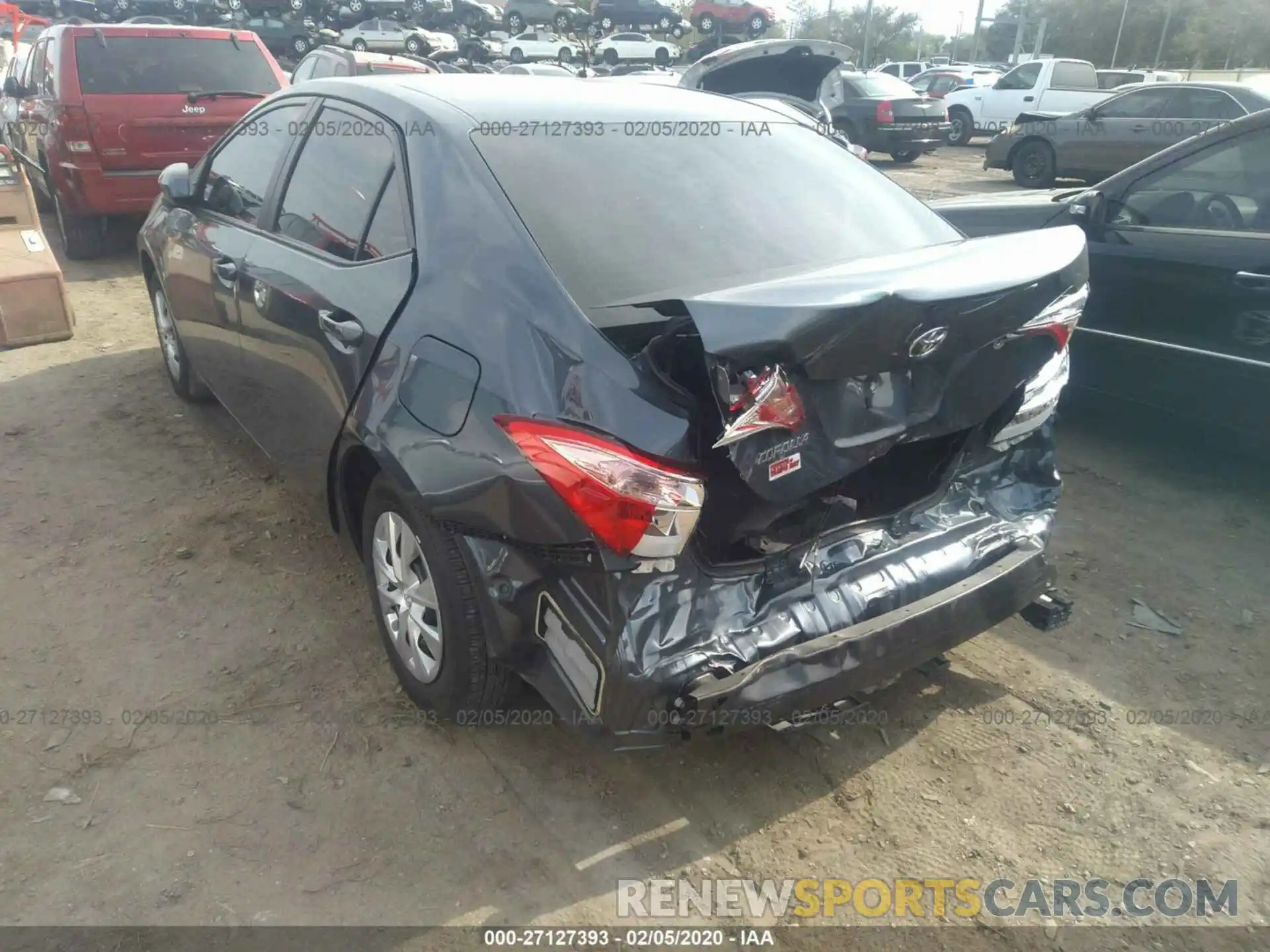 3 Photograph of a damaged car 2T1BURHE7KC190342 TOYOTA COROLLA 2019