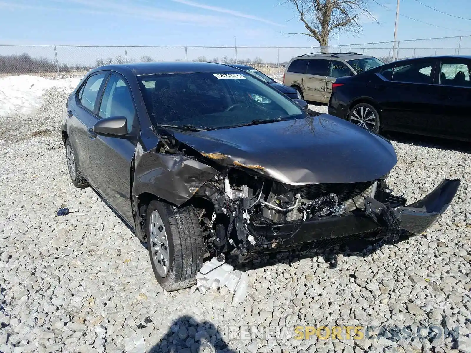 1 Photograph of a damaged car 2T1BURHE7KC190440 TOYOTA COROLLA 2019