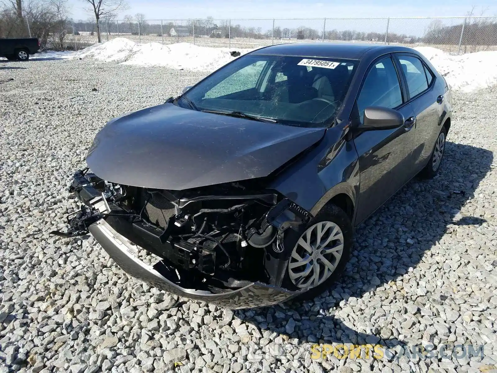 2 Photograph of a damaged car 2T1BURHE7KC190440 TOYOTA COROLLA 2019