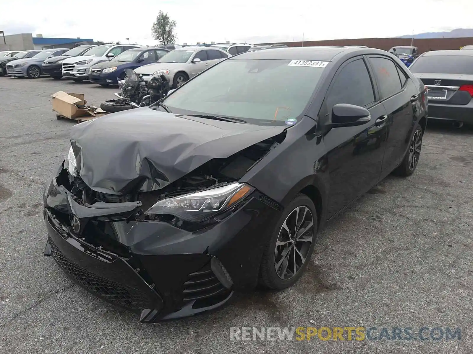 2 Photograph of a damaged car 2T1BURHE7KC190616 TOYOTA COROLLA 2019