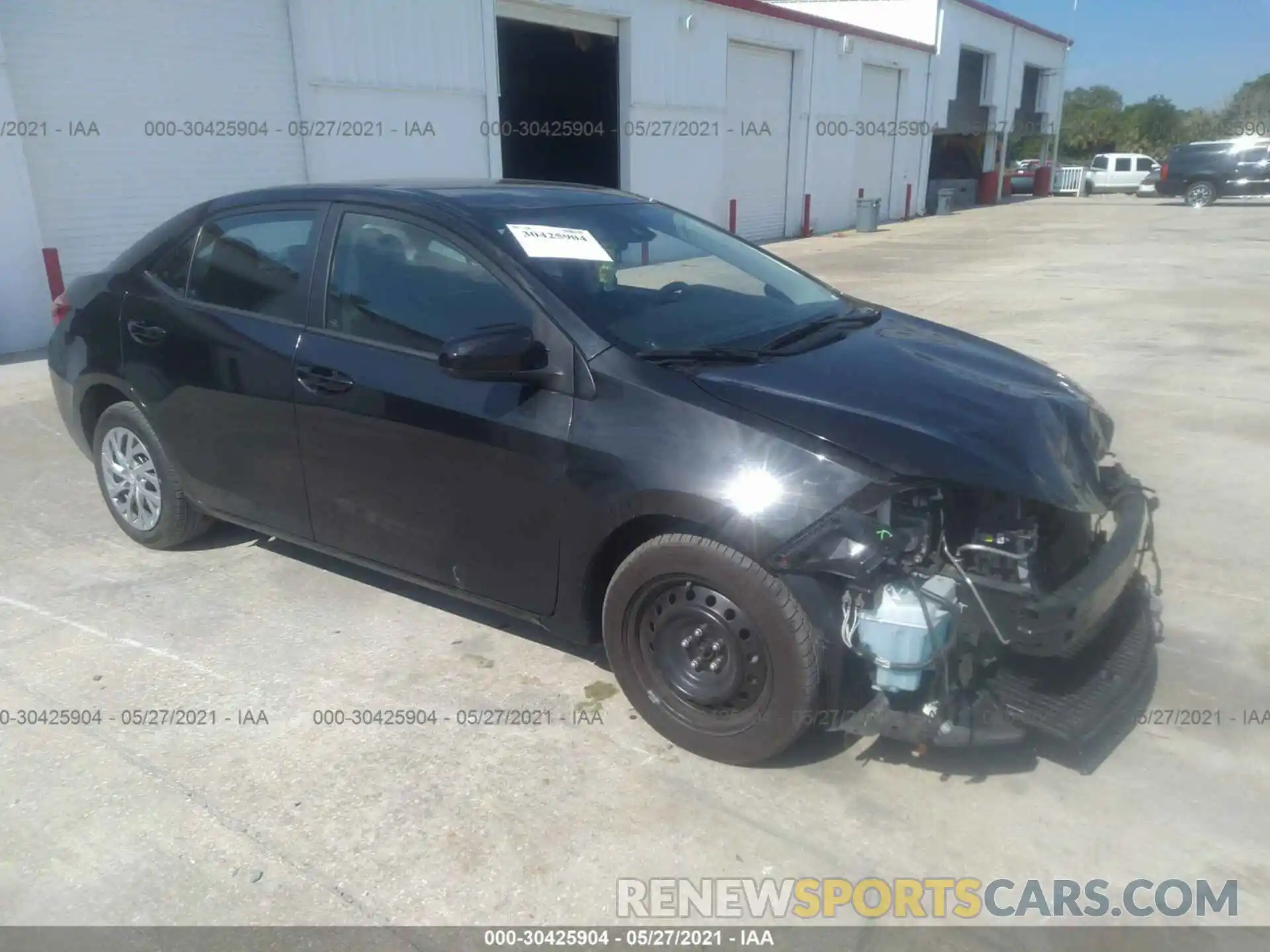 1 Photograph of a damaged car 2T1BURHE7KC191040 TOYOTA COROLLA 2019