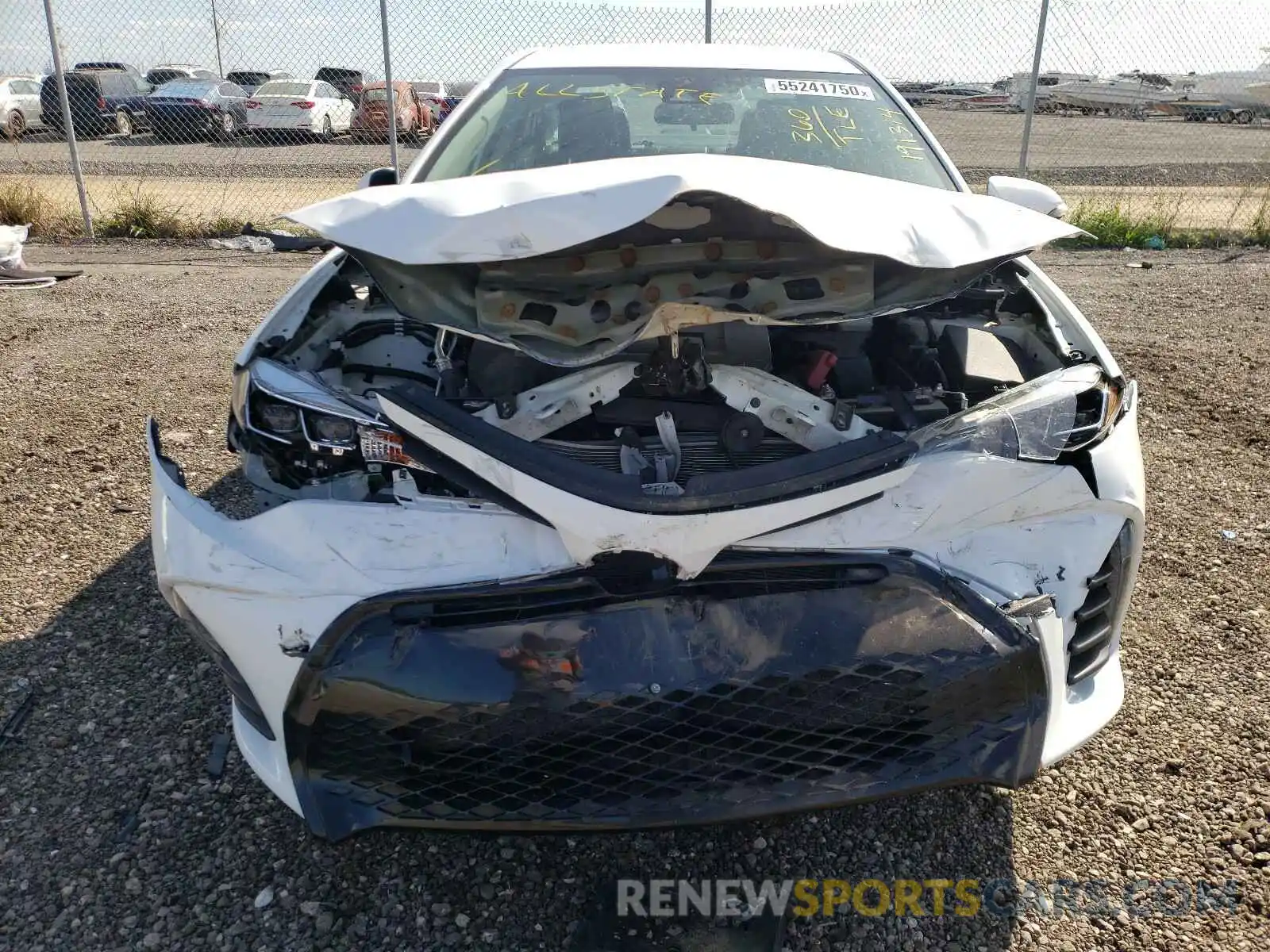 9 Photograph of a damaged car 2T1BURHE7KC191314 TOYOTA COROLLA 2019