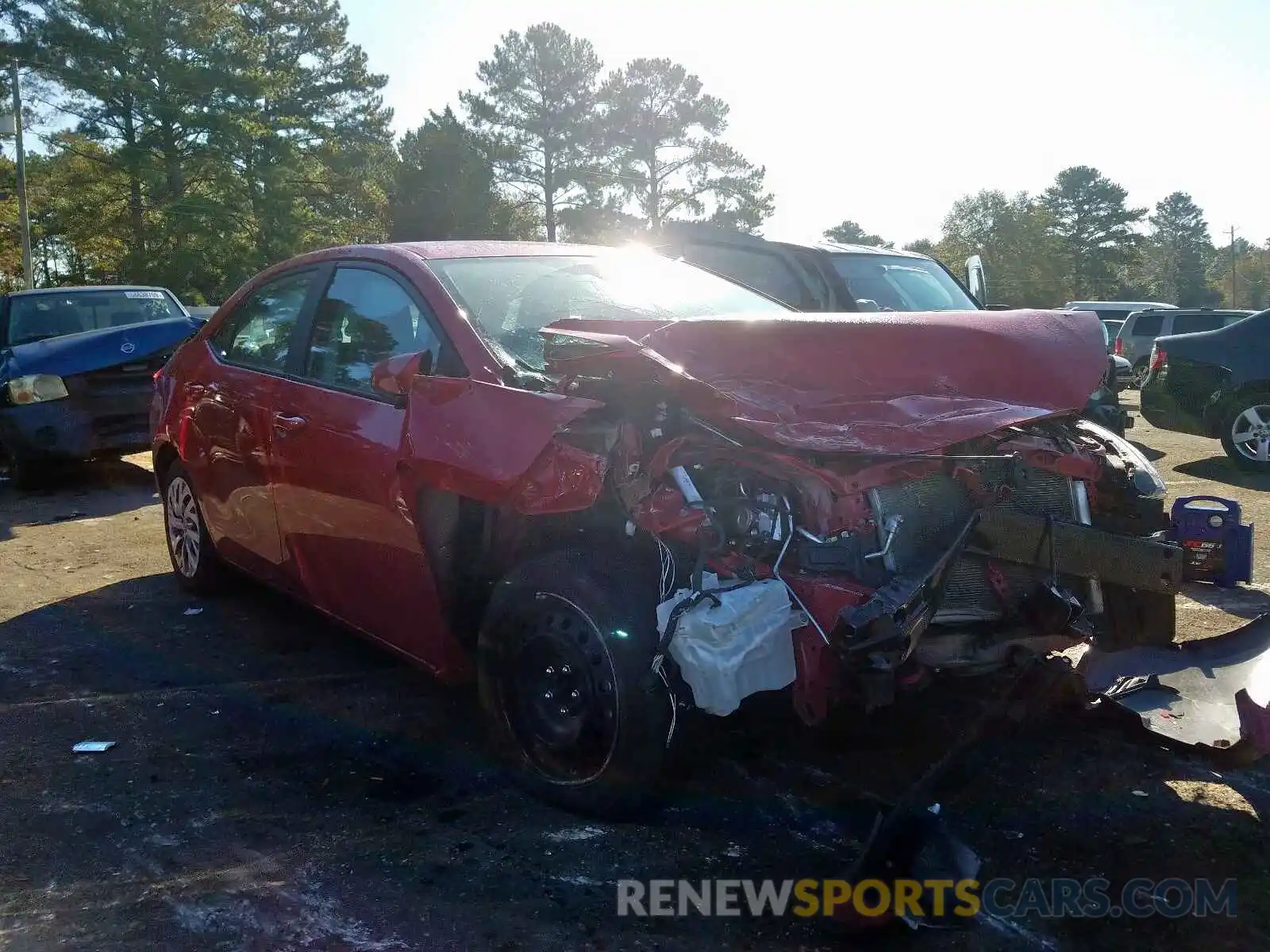 1 Photograph of a damaged car 2T1BURHE7KC191703 TOYOTA COROLLA 2019