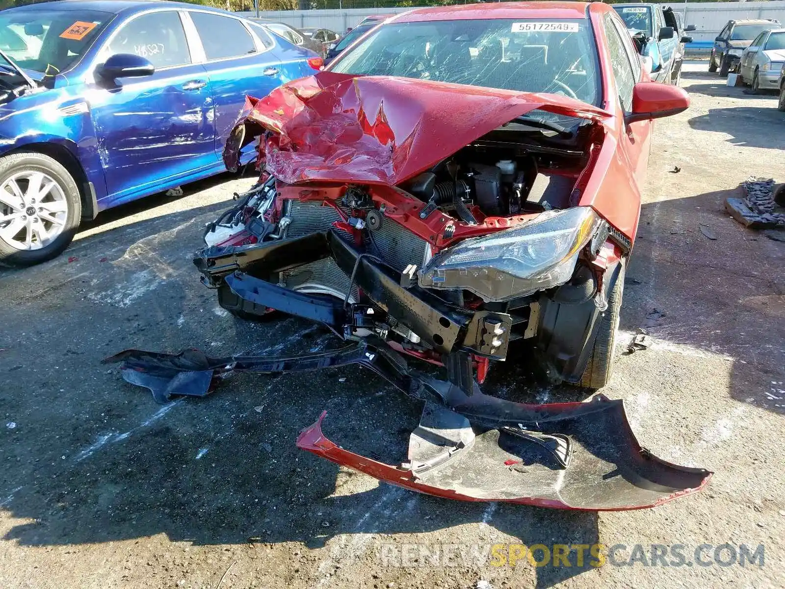 9 Photograph of a damaged car 2T1BURHE7KC191703 TOYOTA COROLLA 2019