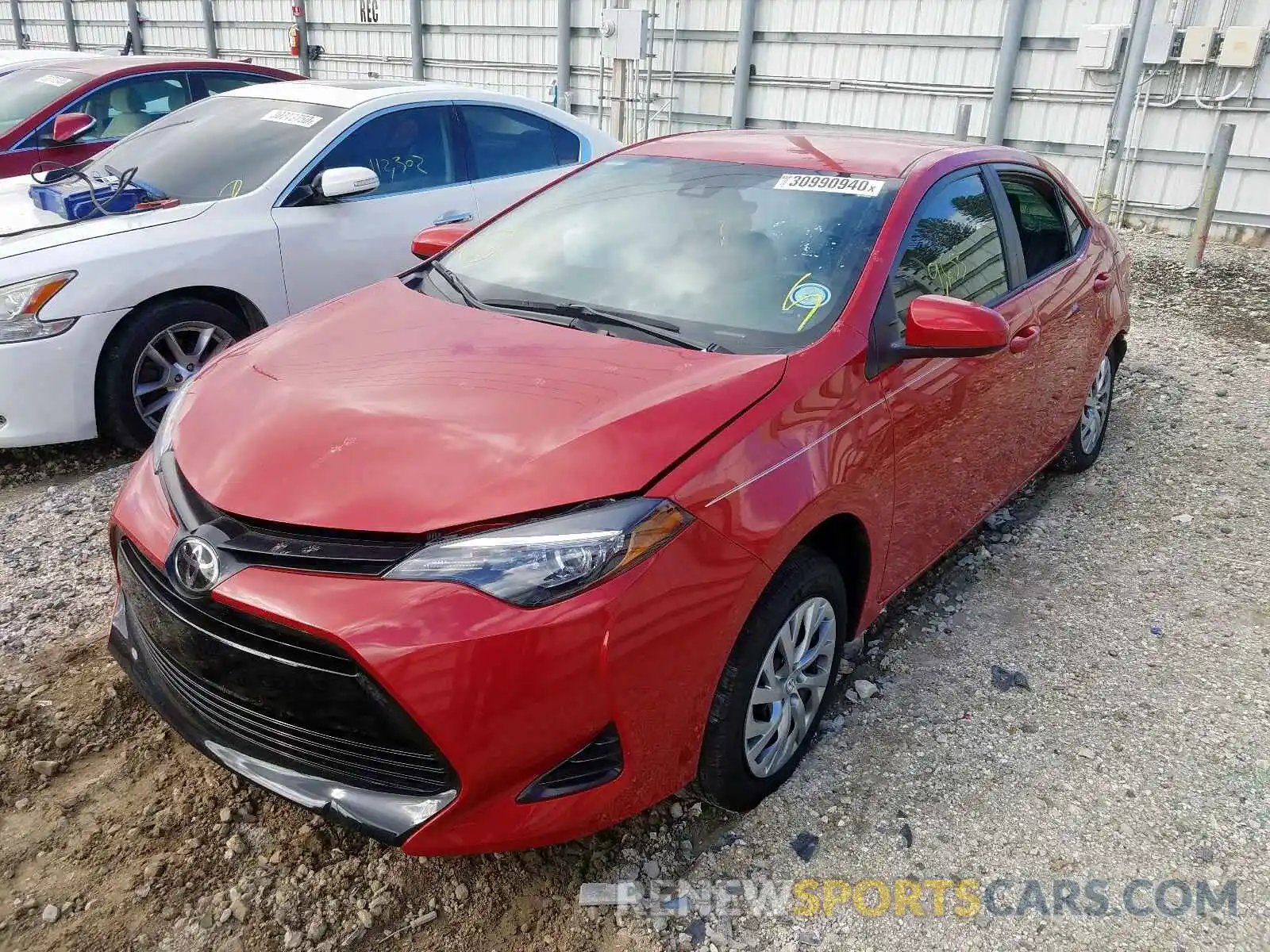 2 Photograph of a damaged car 2T1BURHE7KC191796 TOYOTA COROLLA 2019