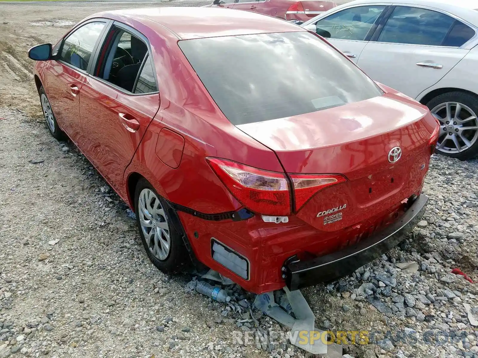 3 Photograph of a damaged car 2T1BURHE7KC191796 TOYOTA COROLLA 2019