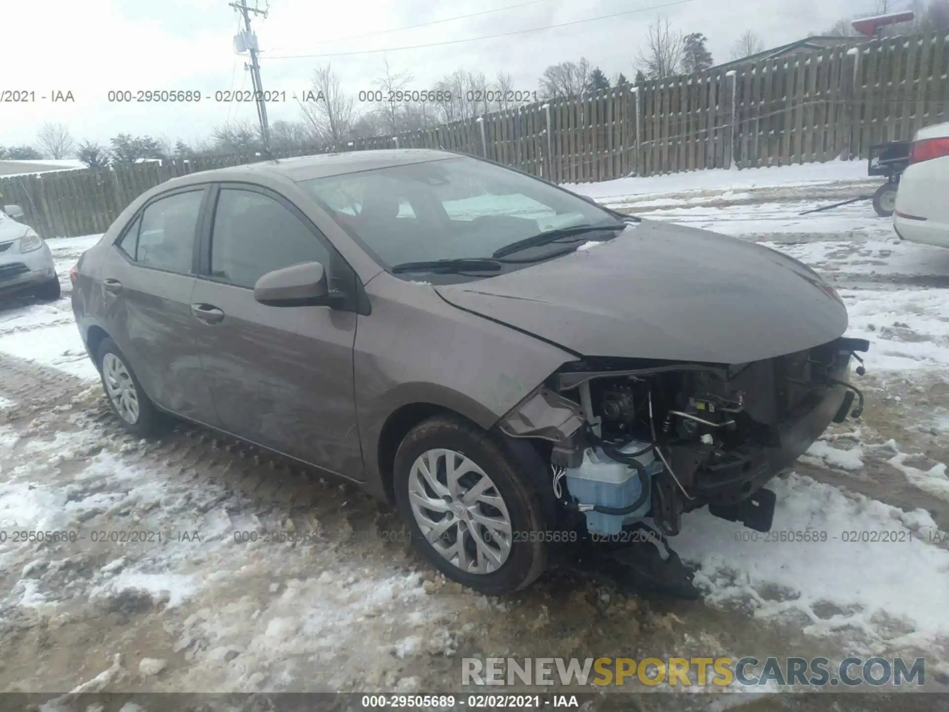 1 Photograph of a damaged car 2T1BURHE7KC192088 TOYOTA COROLLA 2019