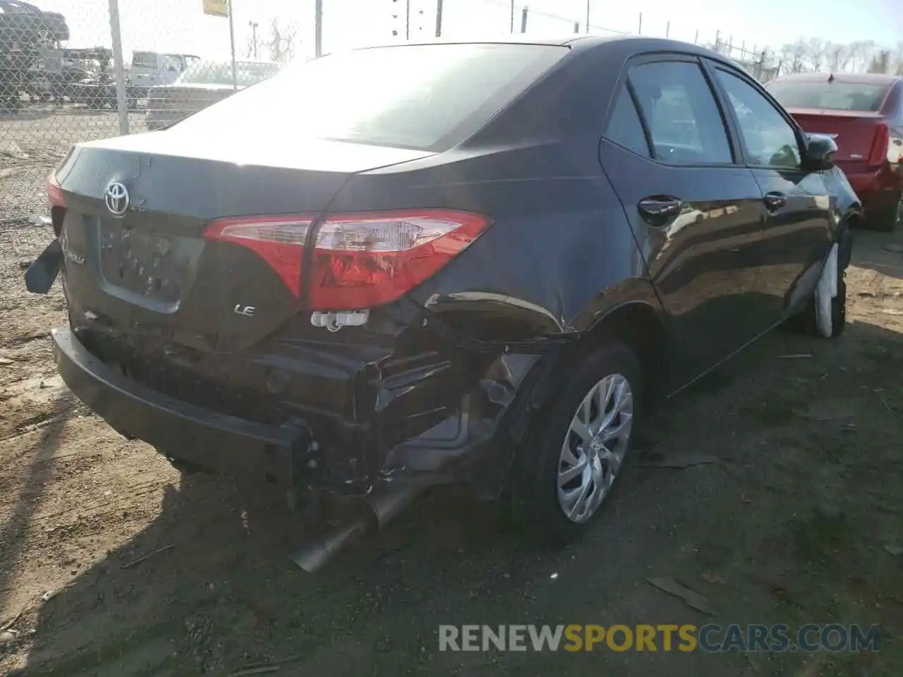 4 Photograph of a damaged car 2T1BURHE7KC192236 TOYOTA COROLLA 2019