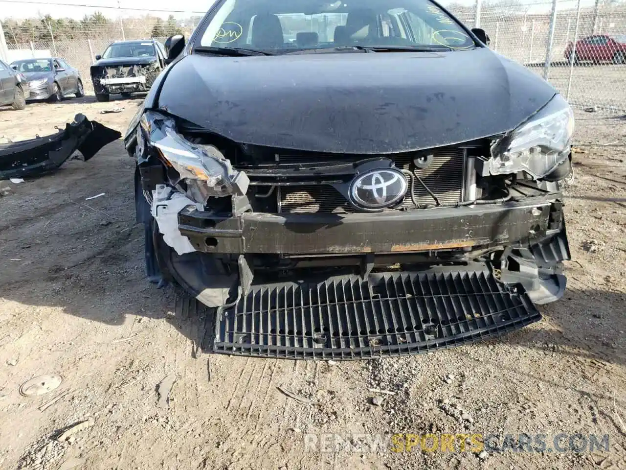 9 Photograph of a damaged car 2T1BURHE7KC192236 TOYOTA COROLLA 2019