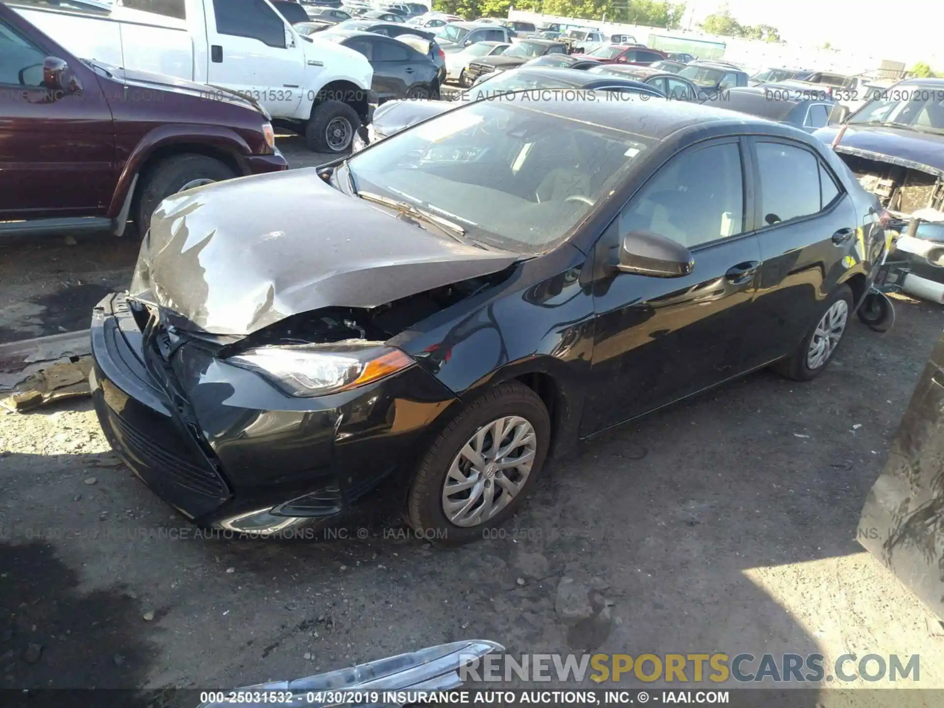 2 Photograph of a damaged car 2T1BURHE7KC192429 TOYOTA COROLLA 2019