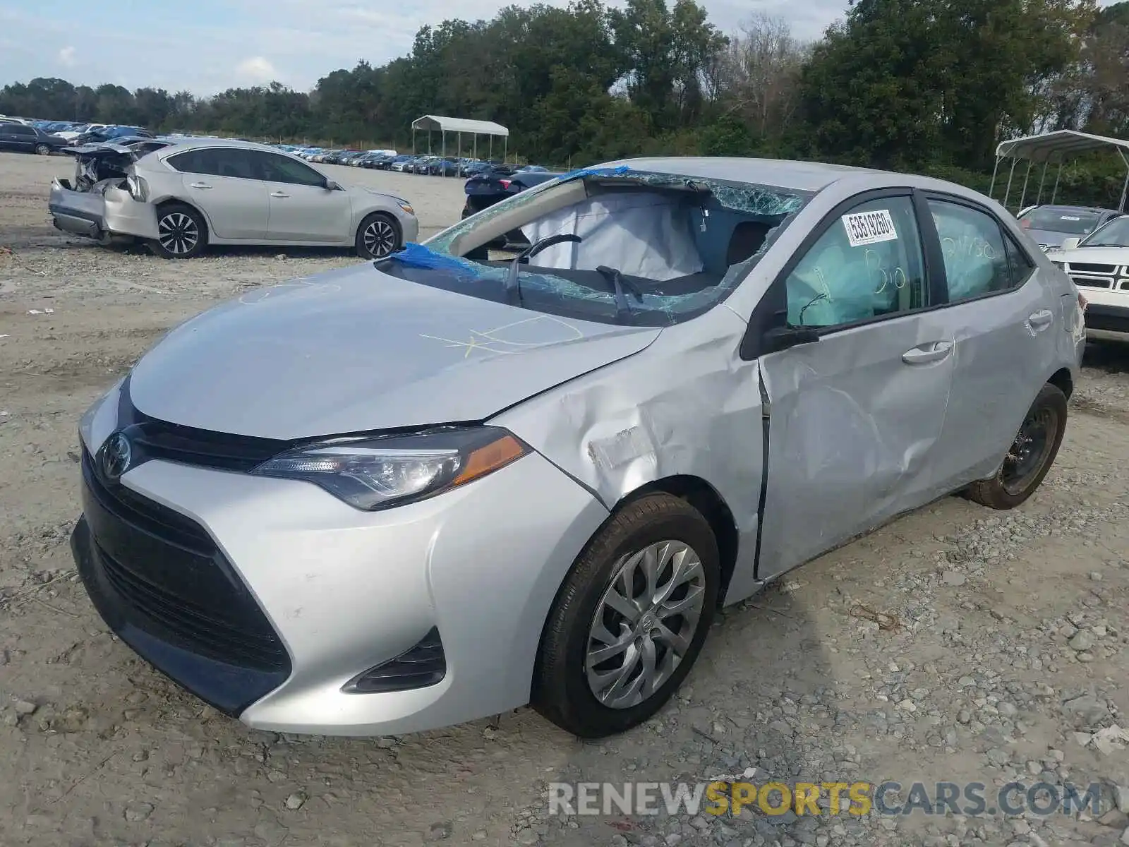 2 Photograph of a damaged car 2T1BURHE7KC194648 TOYOTA COROLLA 2019