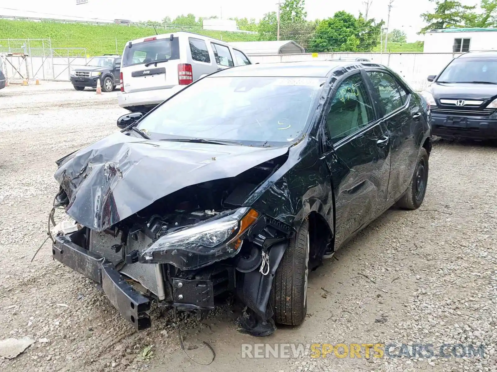 2 Photograph of a damaged car 2T1BURHE7KC194701 TOYOTA COROLLA 2019