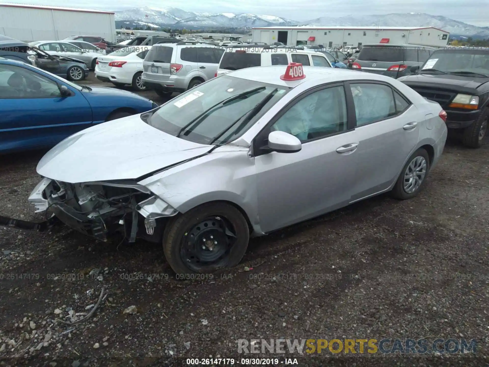 2 Photograph of a damaged car 2T1BURHE7KC194990 TOYOTA COROLLA 2019