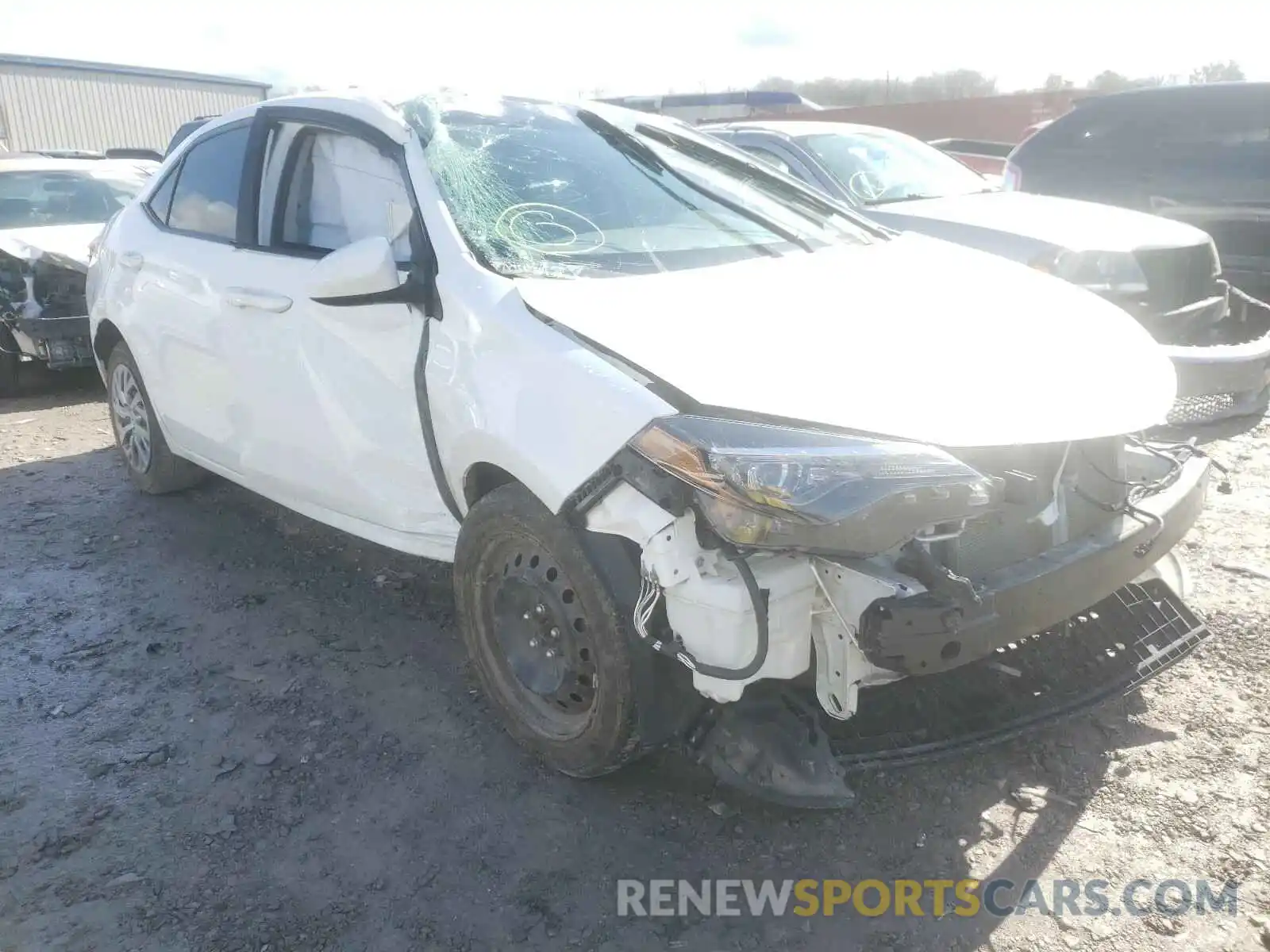 1 Photograph of a damaged car 2T1BURHE7KC195380 TOYOTA COROLLA 2019