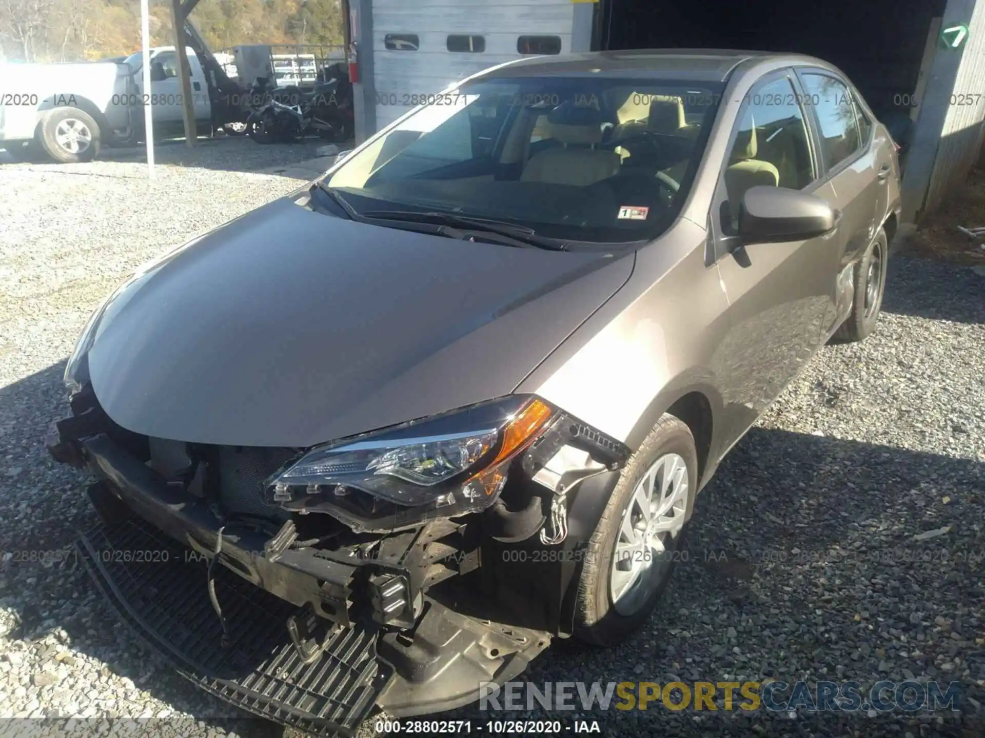 2 Photograph of a damaged car 2T1BURHE7KC195850 TOYOTA COROLLA 2019