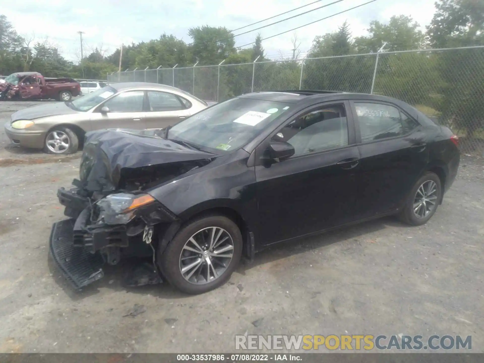 2 Photograph of a damaged car 2T1BURHE7KC196500 TOYOTA COROLLA 2019