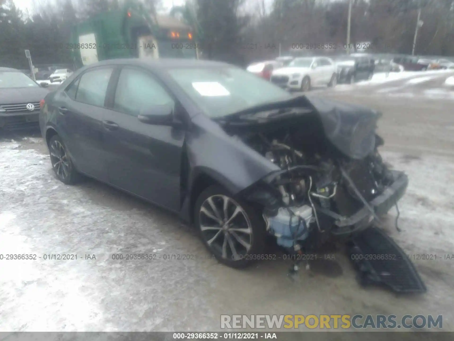 1 Photograph of a damaged car 2T1BURHE7KC196593 TOYOTA COROLLA 2019