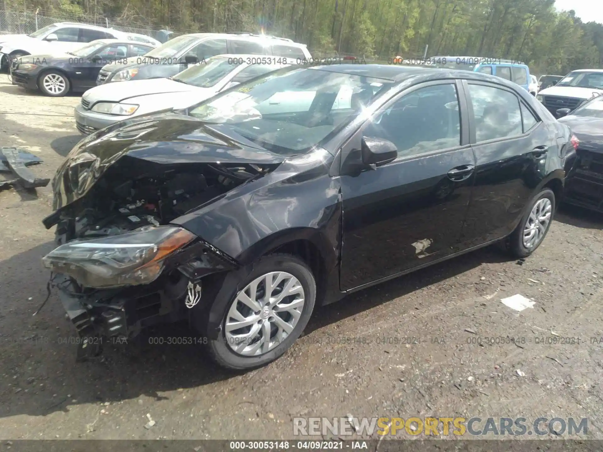 2 Photograph of a damaged car 2T1BURHE7KC196867 TOYOTA COROLLA 2019