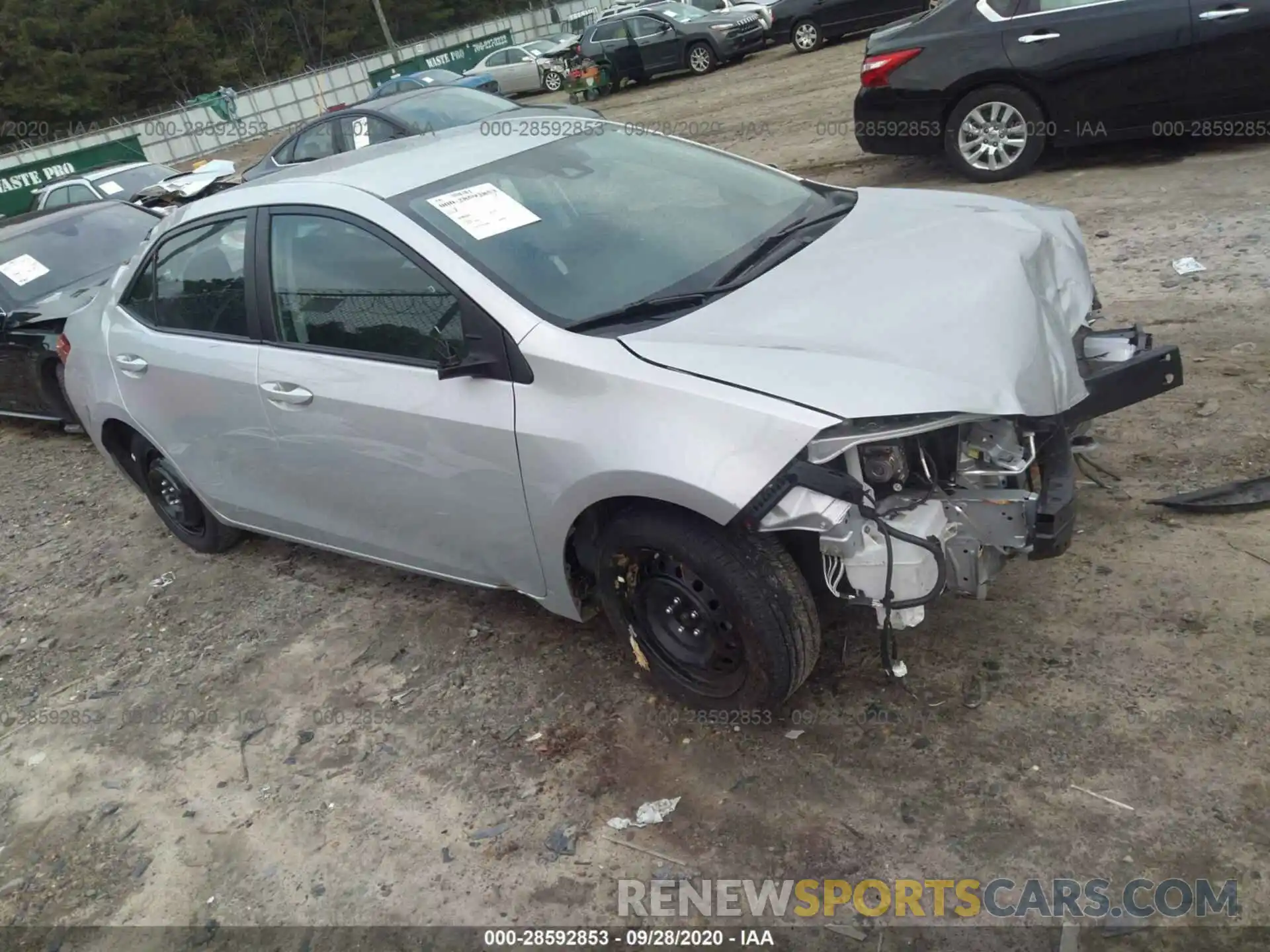 1 Photograph of a damaged car 2T1BURHE7KC196965 TOYOTA COROLLA 2019