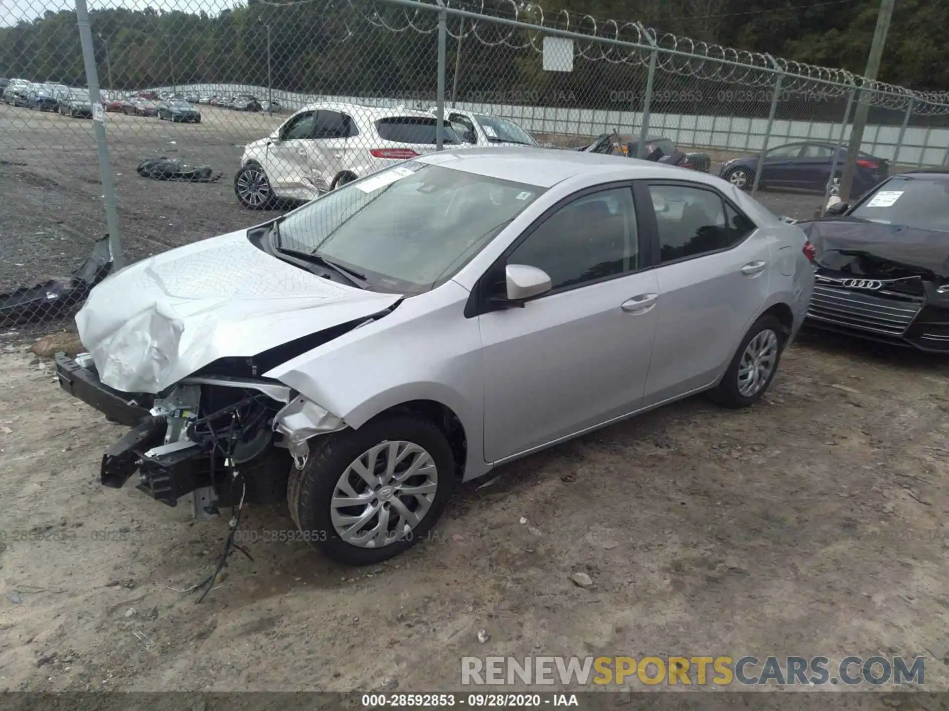 2 Photograph of a damaged car 2T1BURHE7KC196965 TOYOTA COROLLA 2019