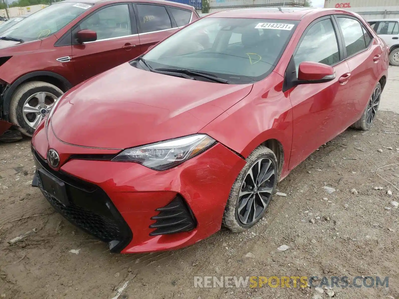 2 Photograph of a damaged car 2T1BURHE7KC197131 TOYOTA COROLLA 2019