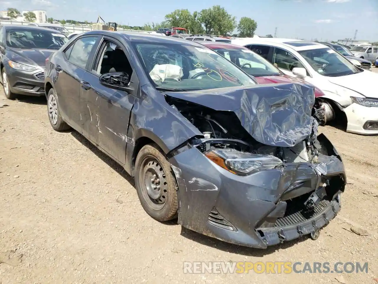 1 Photograph of a damaged car 2T1BURHE7KC197212 TOYOTA COROLLA 2019