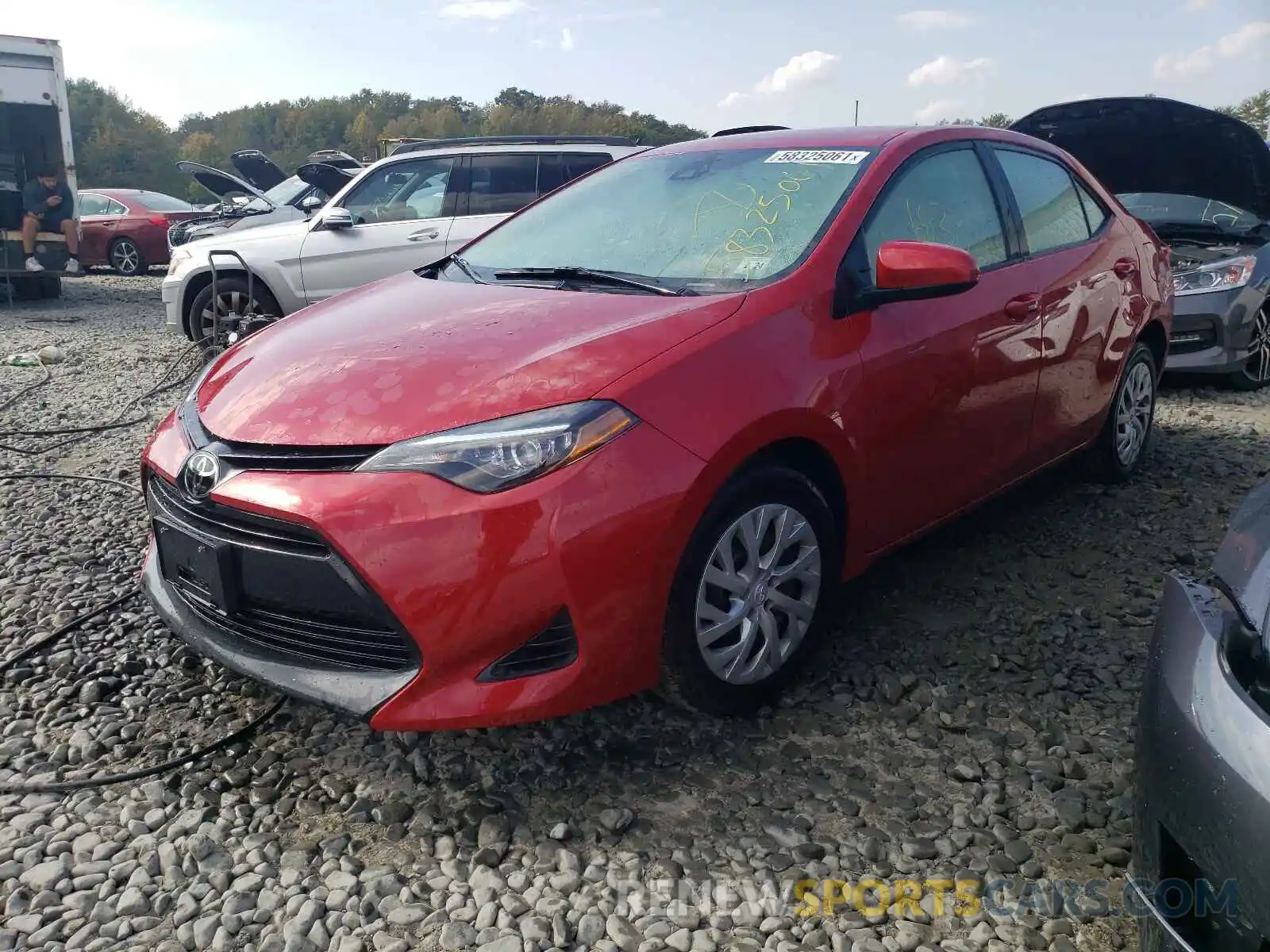 2 Photograph of a damaged car 2T1BURHE7KC197226 TOYOTA COROLLA 2019