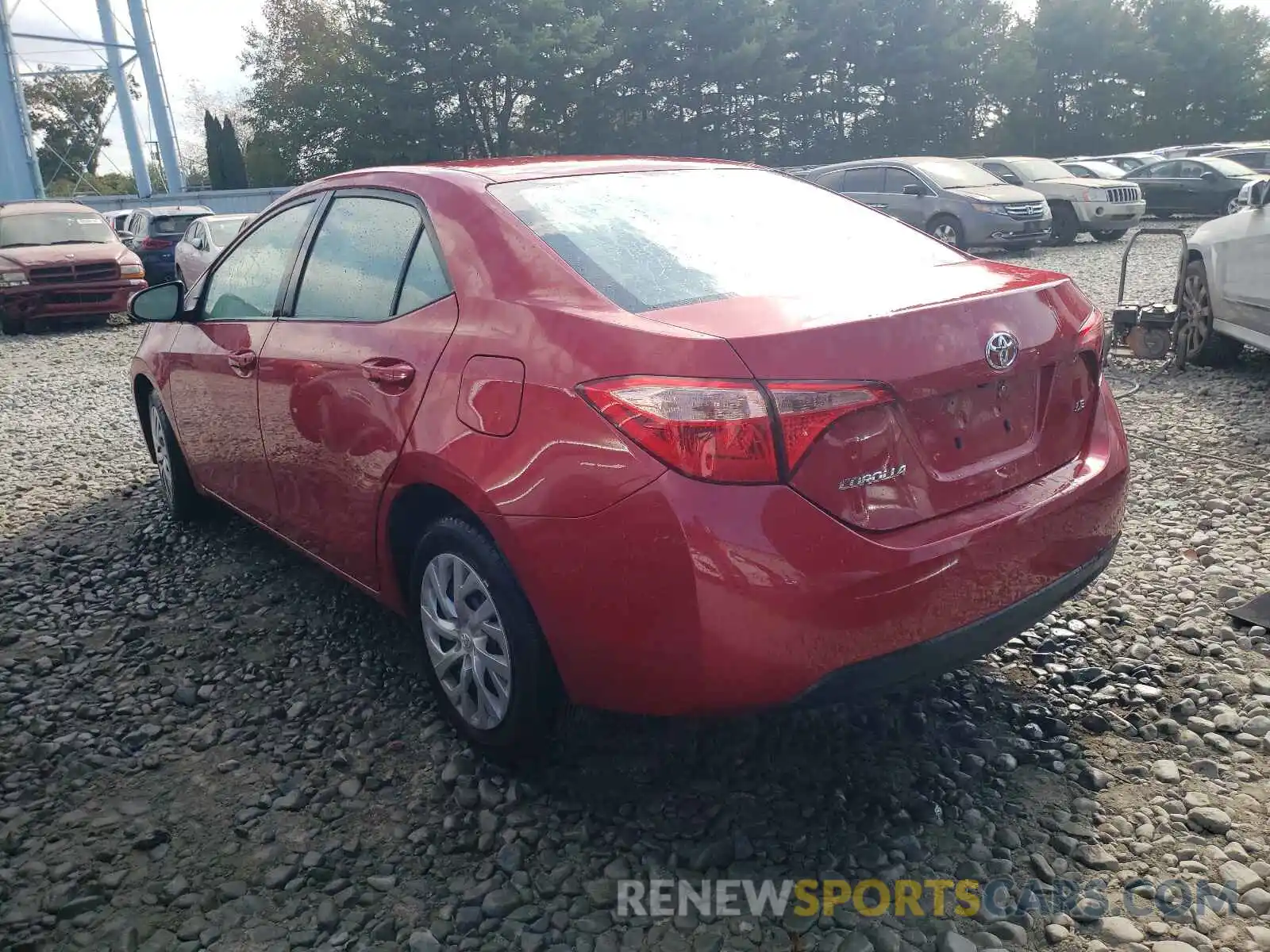 3 Photograph of a damaged car 2T1BURHE7KC197226 TOYOTA COROLLA 2019