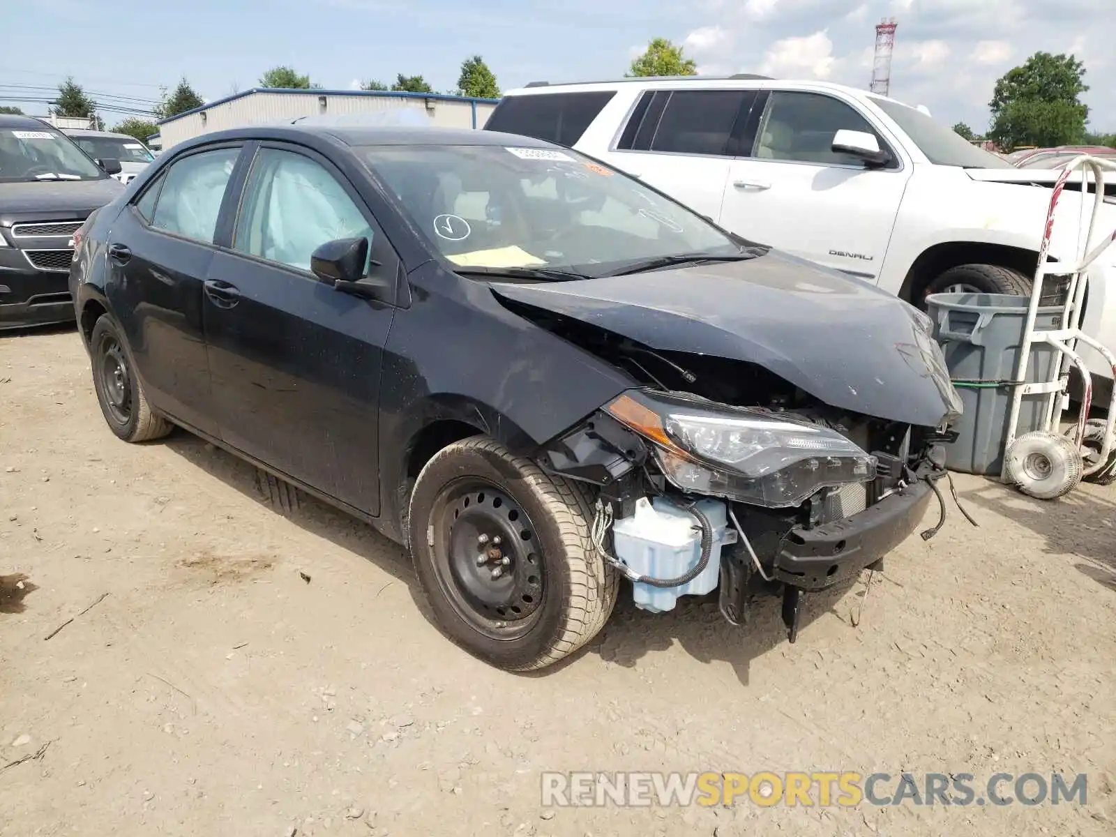 1 Photograph of a damaged car 2T1BURHE7KC198117 TOYOTA COROLLA 2019