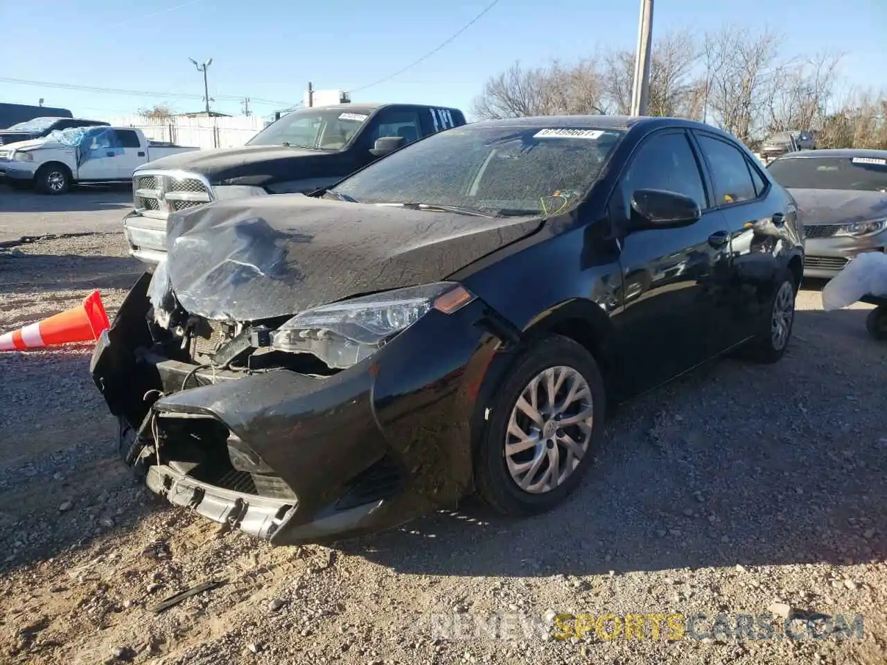 2 Photograph of a damaged car 2T1BURHE7KC198232 TOYOTA COROLLA 2019