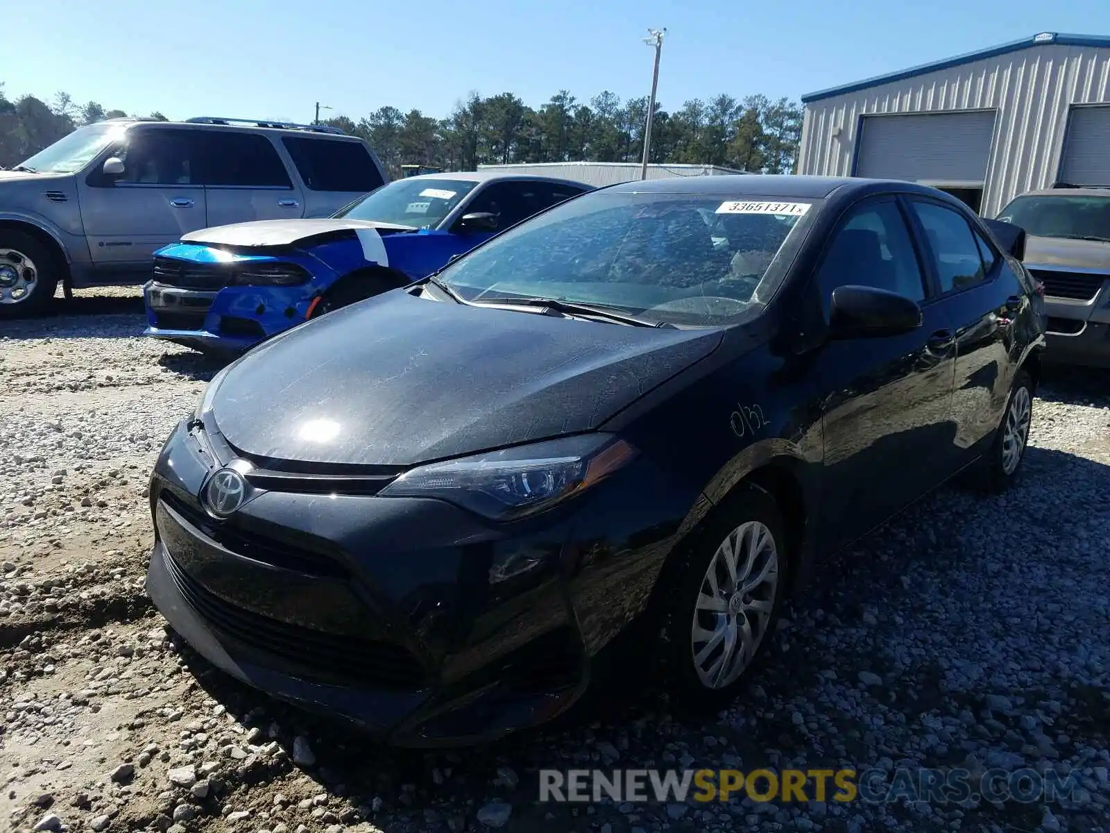 2 Photograph of a damaged car 2T1BURHE7KC198294 TOYOTA COROLLA 2019