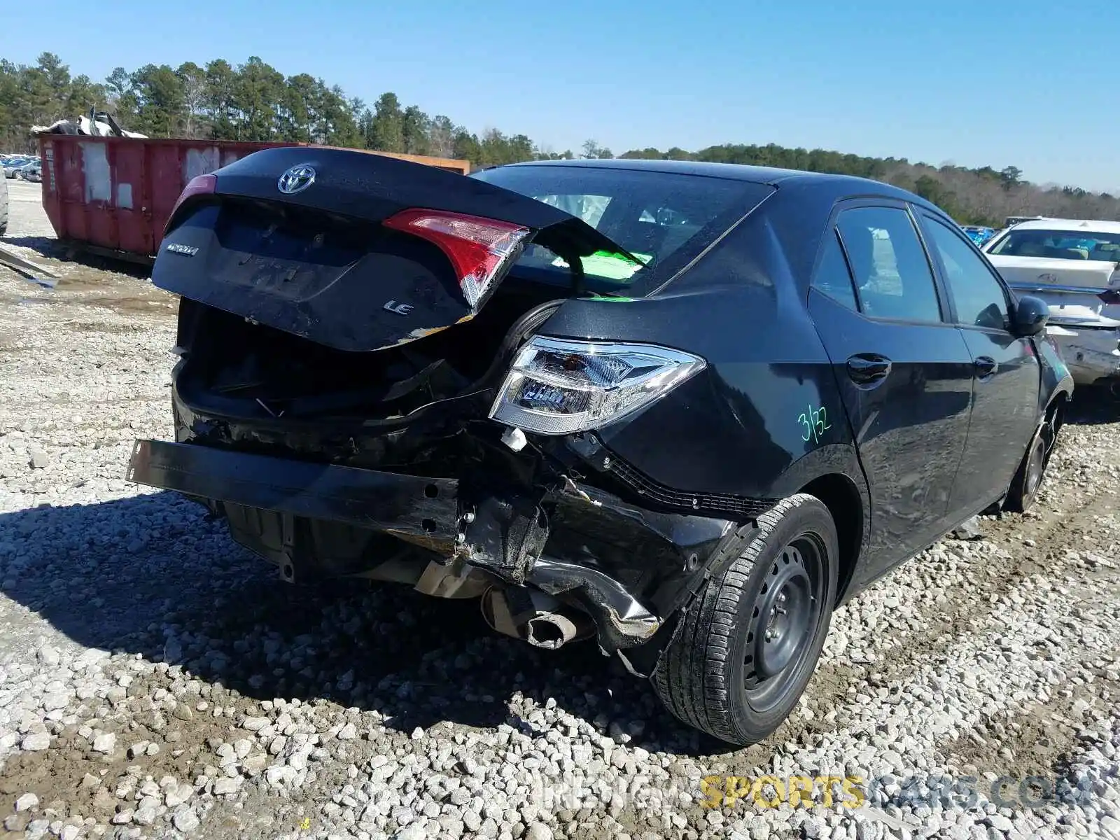 4 Photograph of a damaged car 2T1BURHE7KC198294 TOYOTA COROLLA 2019