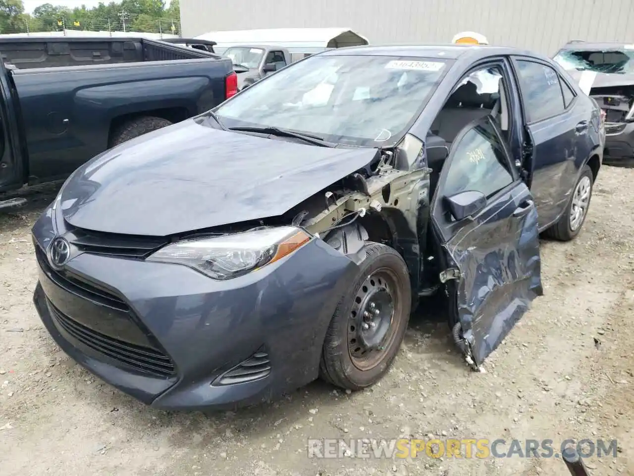 2 Photograph of a damaged car 2T1BURHE7KC200514 TOYOTA COROLLA 2019