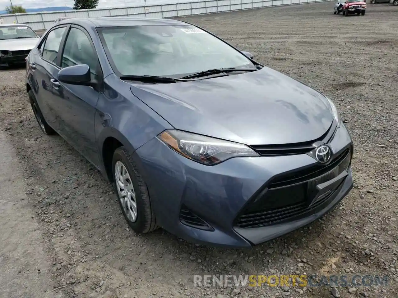 1 Photograph of a damaged car 2T1BURHE7KC201436 TOYOTA COROLLA 2019