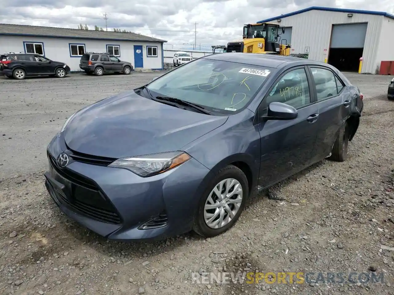 2 Photograph of a damaged car 2T1BURHE7KC201436 TOYOTA COROLLA 2019