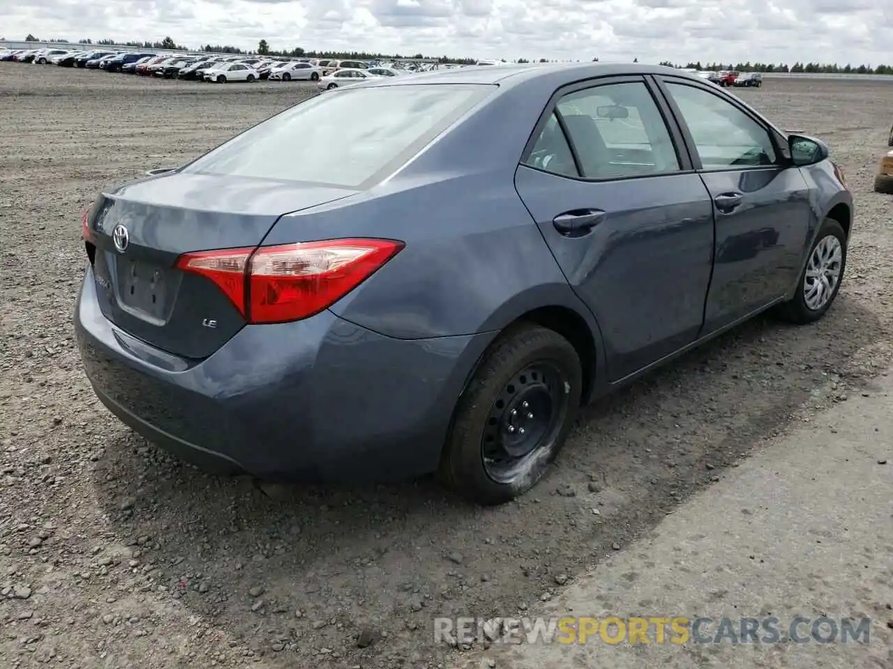 4 Photograph of a damaged car 2T1BURHE7KC201436 TOYOTA COROLLA 2019