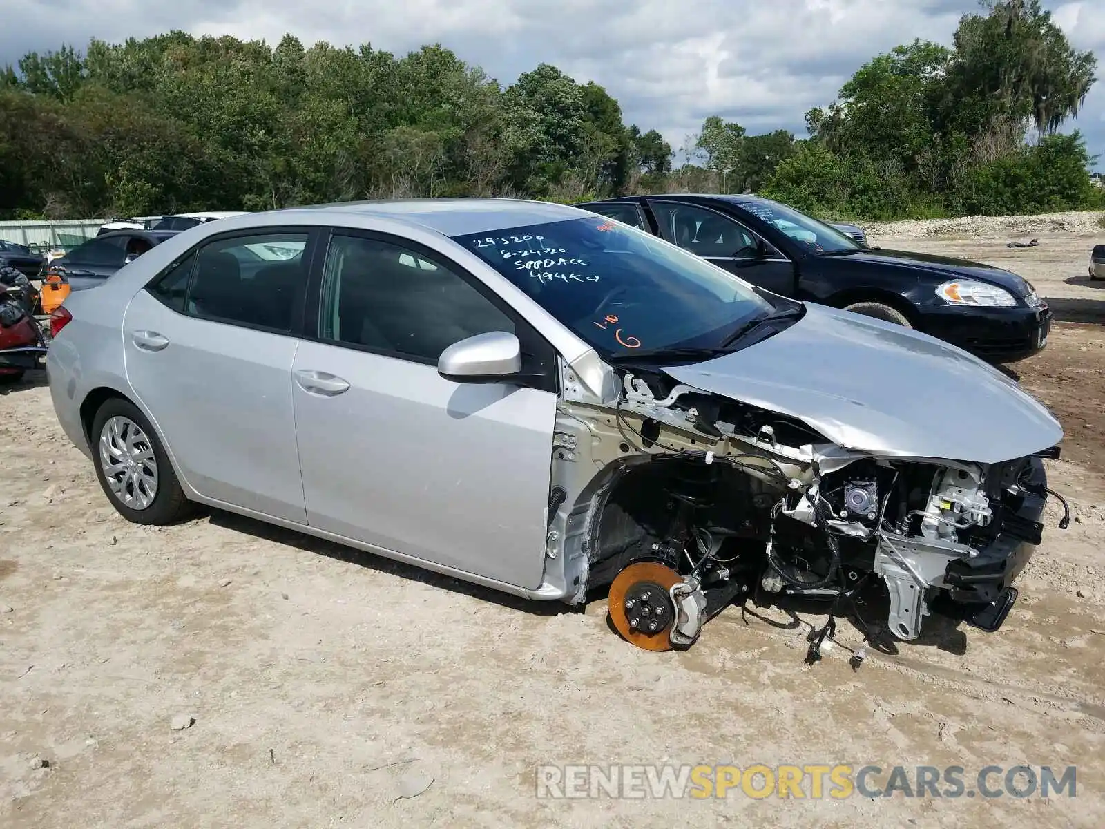 1 Photograph of a damaged car 2T1BURHE7KC202022 TOYOTA COROLLA 2019