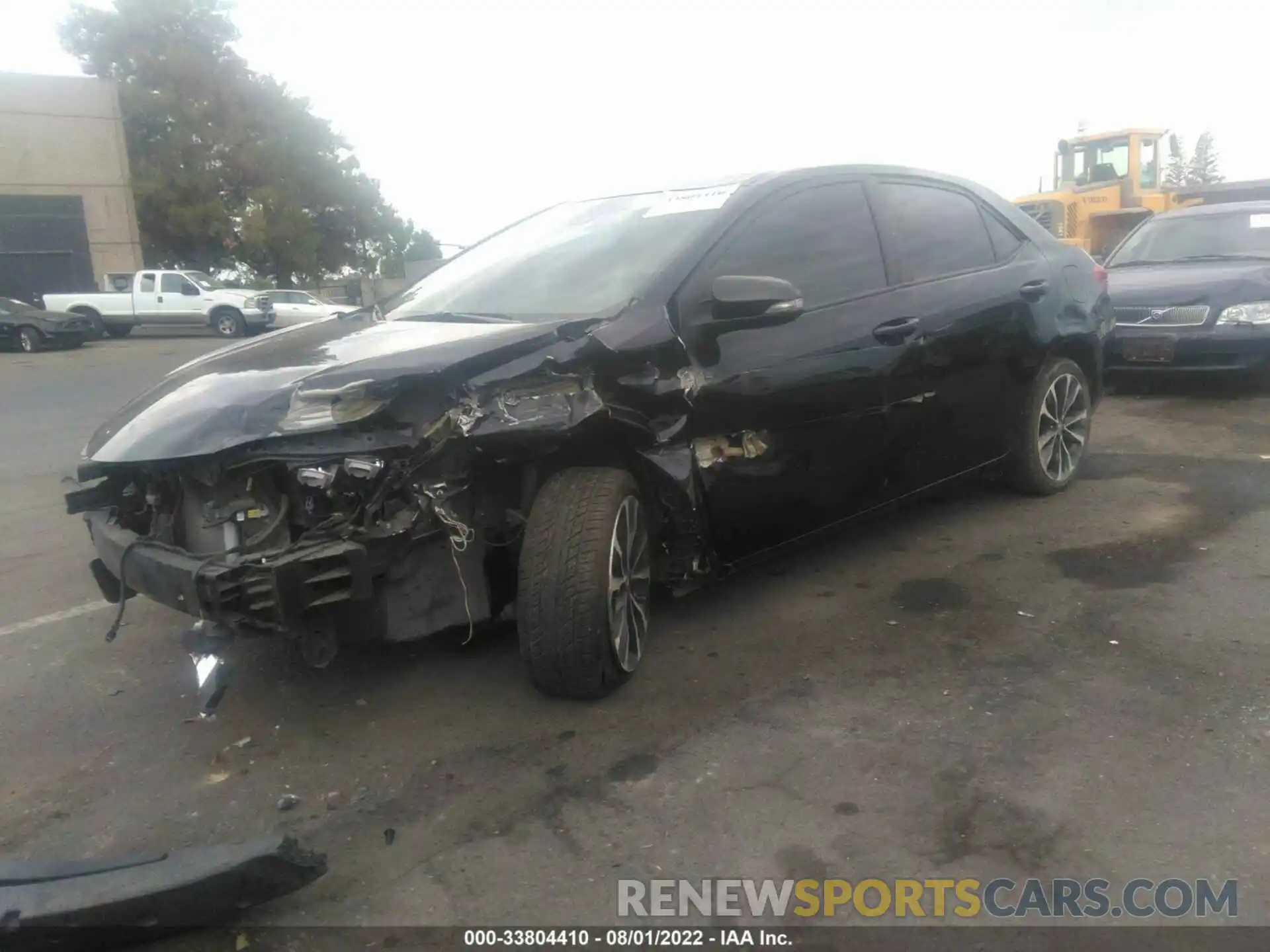 2 Photograph of a damaged car 2T1BURHE7KC202134 TOYOTA COROLLA 2019