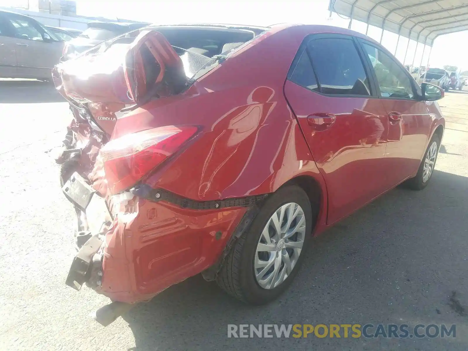 4 Photograph of a damaged car 2T1BURHE7KC202327 TOYOTA COROLLA 2019