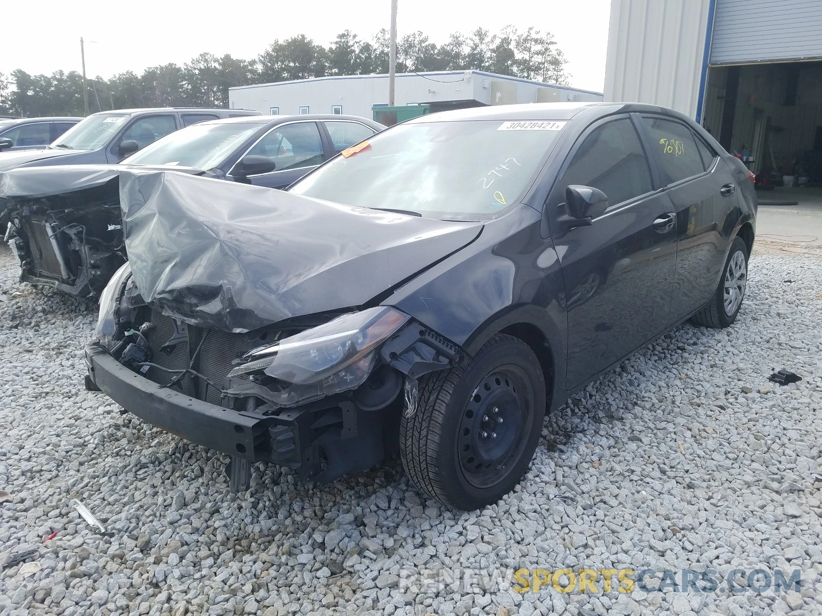 2 Photograph of a damaged car 2T1BURHE7KC202747 TOYOTA COROLLA 2019