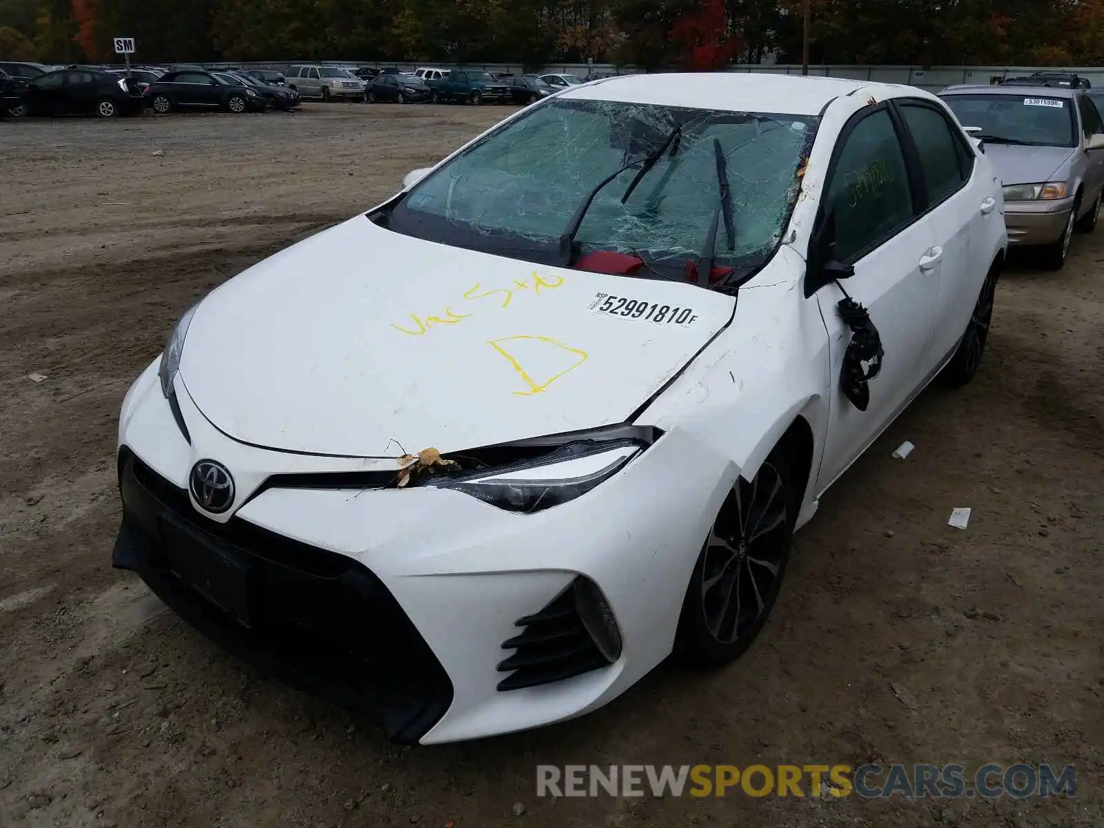 2 Photograph of a damaged car 2T1BURHE7KC203123 TOYOTA COROLLA 2019